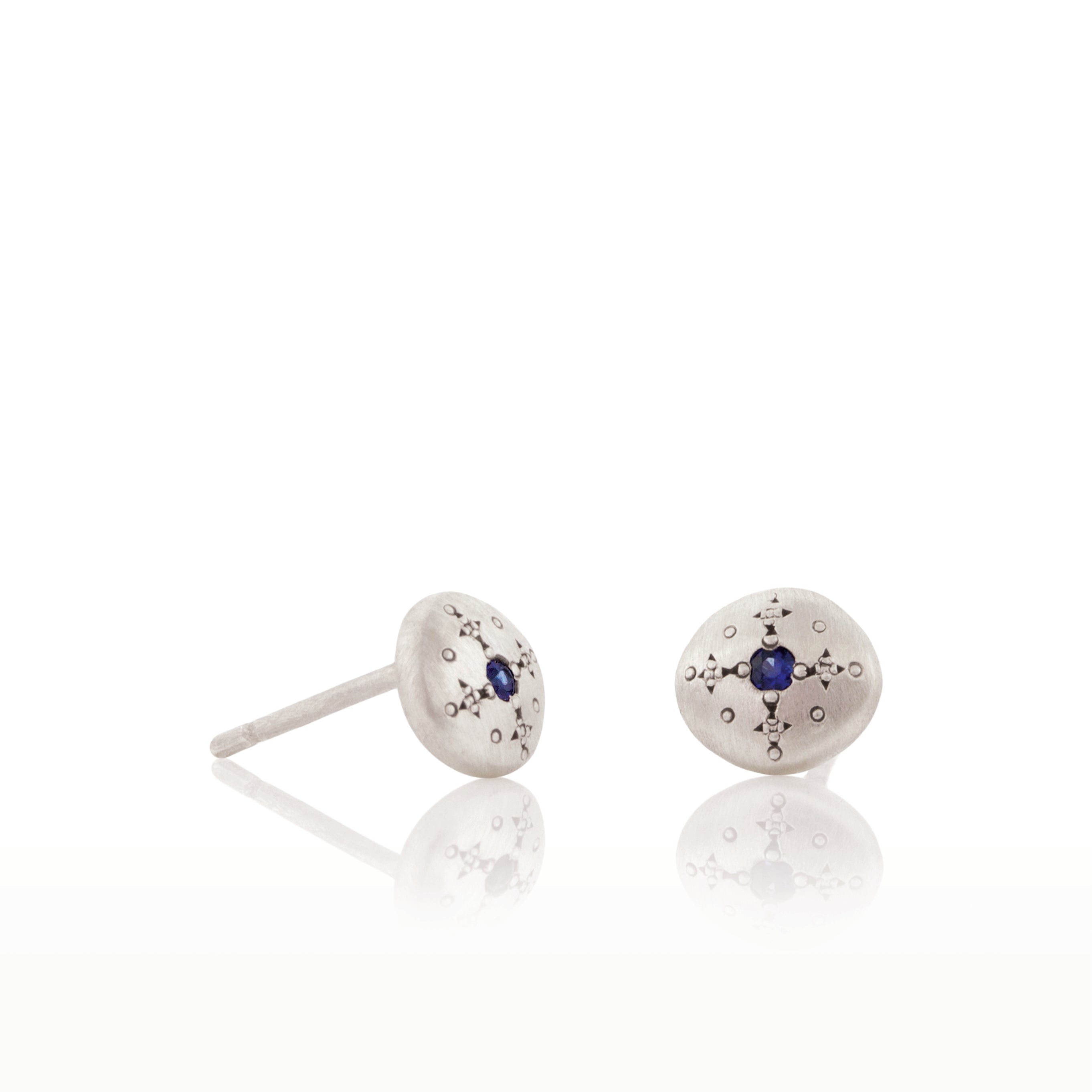 Silver Light Charm Studs