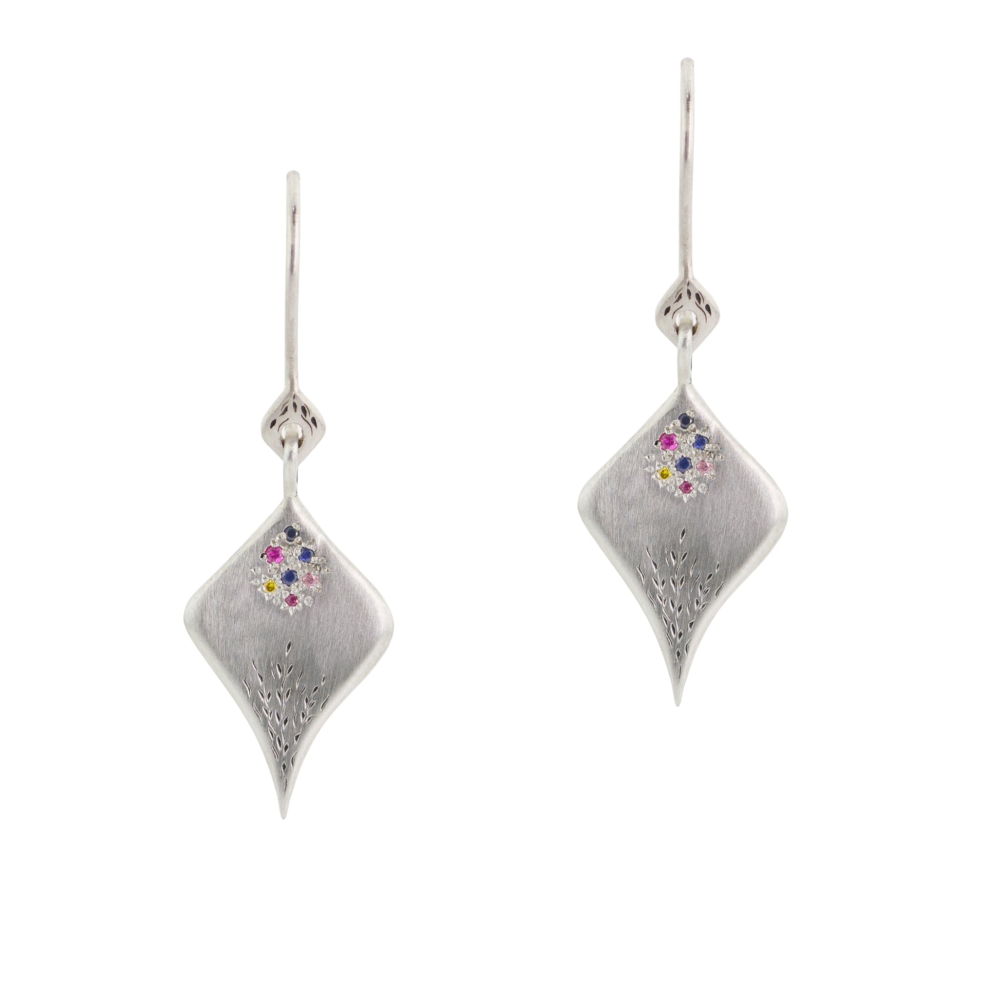 Secret Garden Multi-Sapphire Earrings