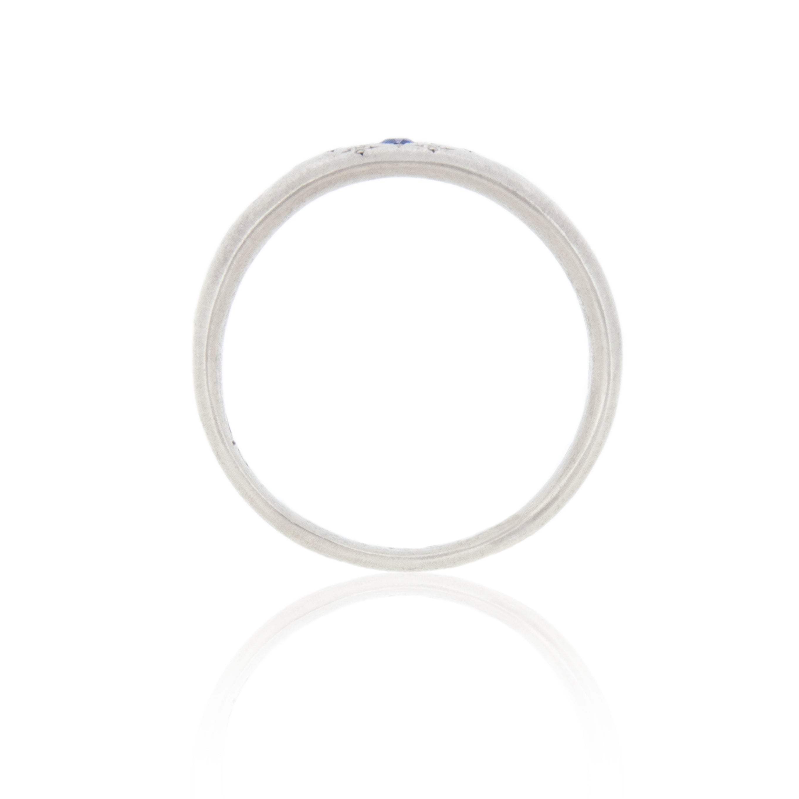 Tapered Silver Moon Band