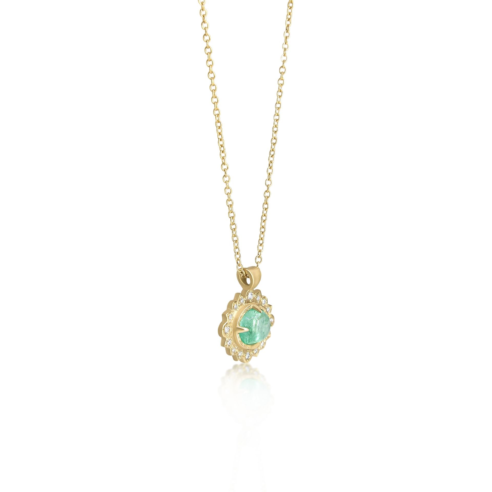 East West Oval Flame Pendant