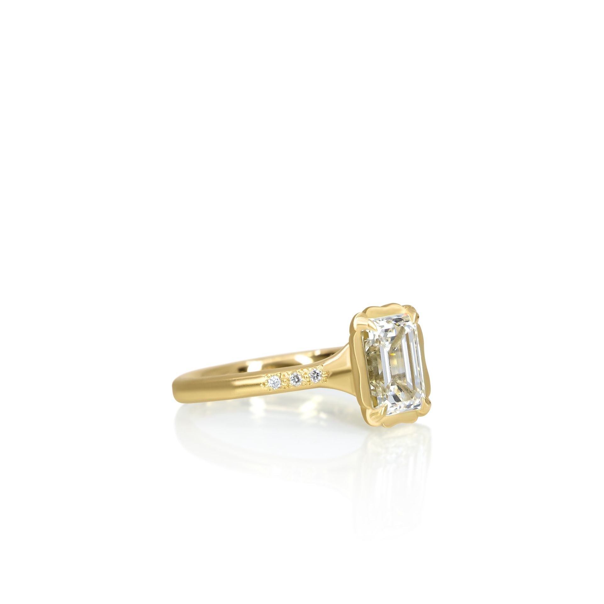 Emerald Cut Stillwater Ring - 1.57ct