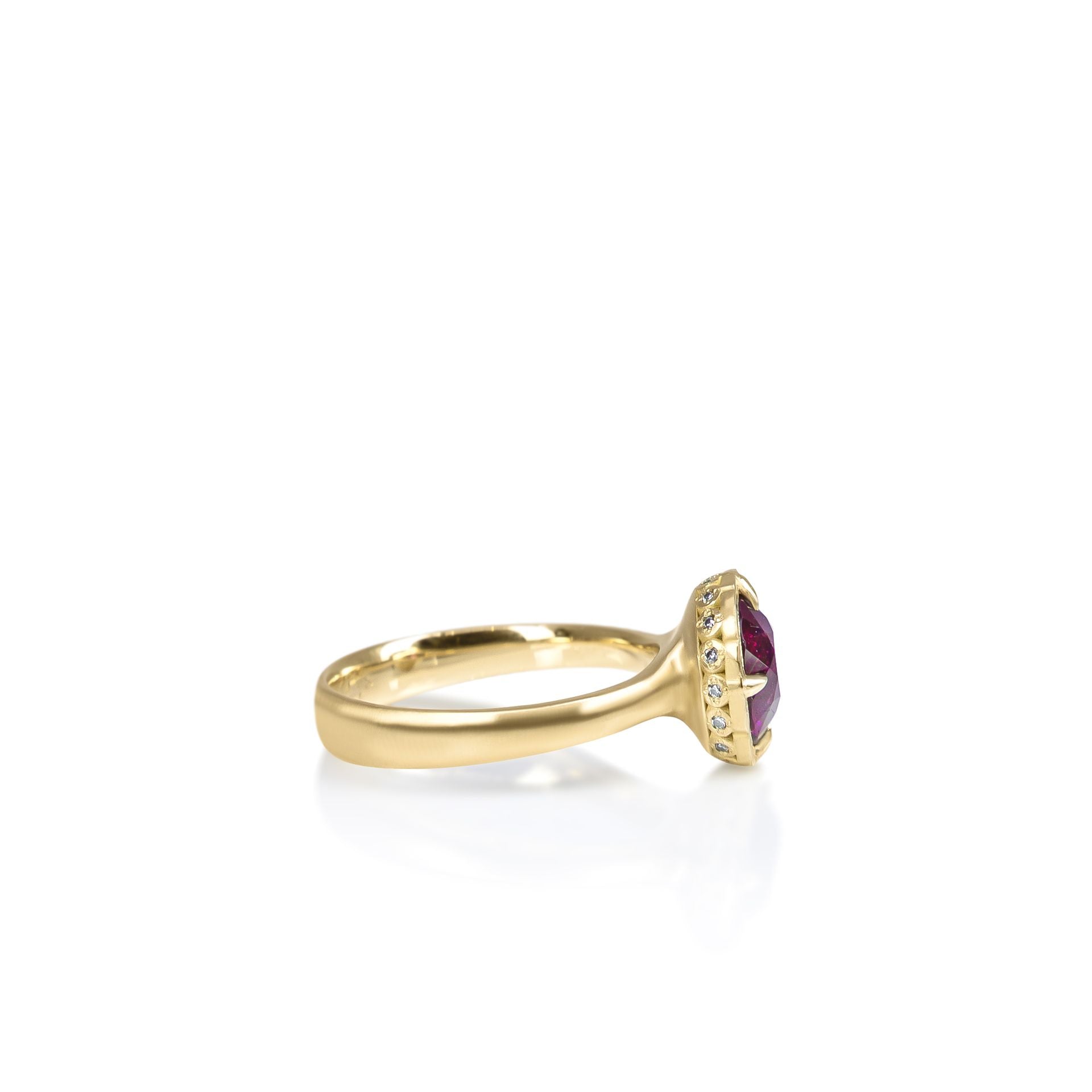 Pink Tourmaline Basket Ring