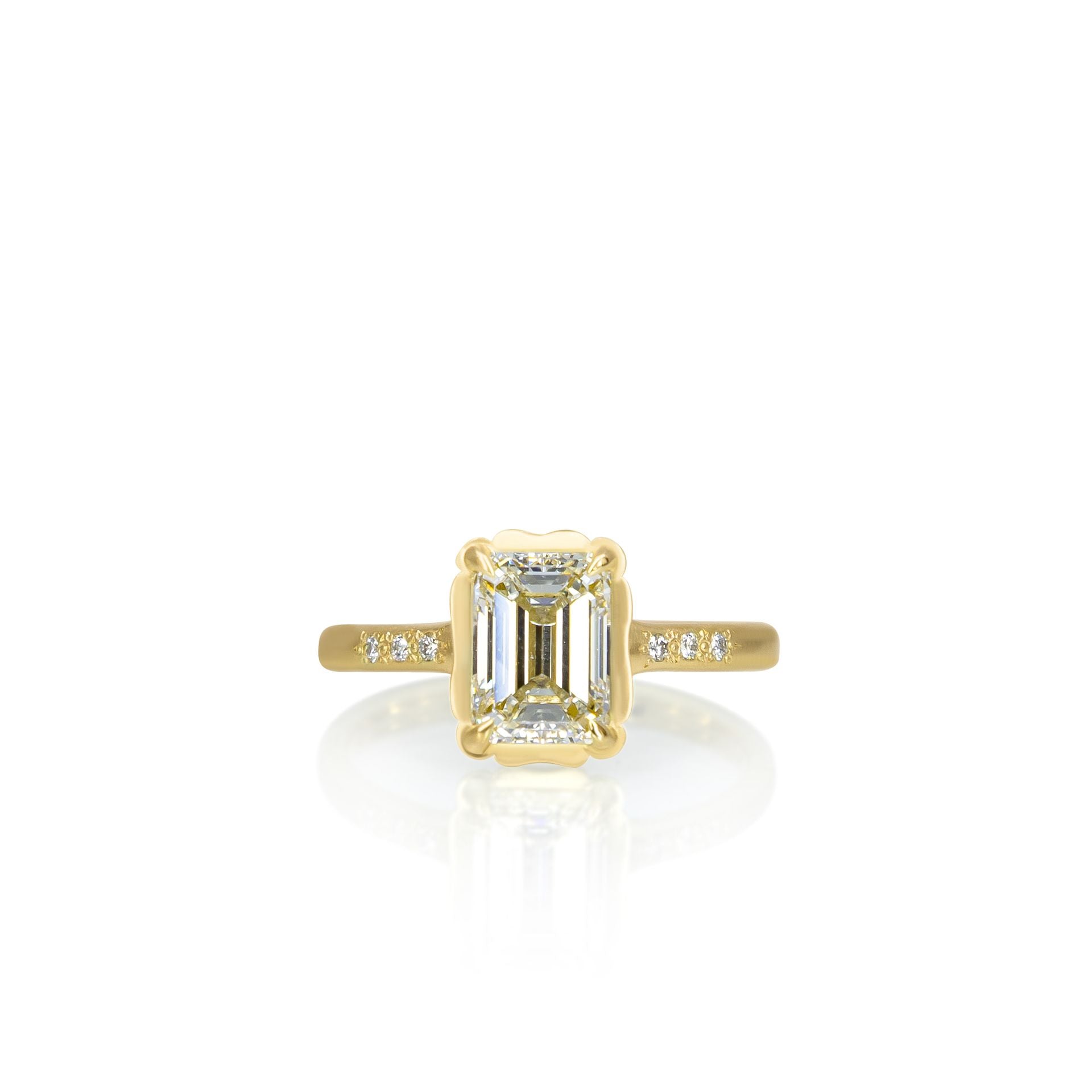 Emerald Cut Stillwater Ring - 1.57ct