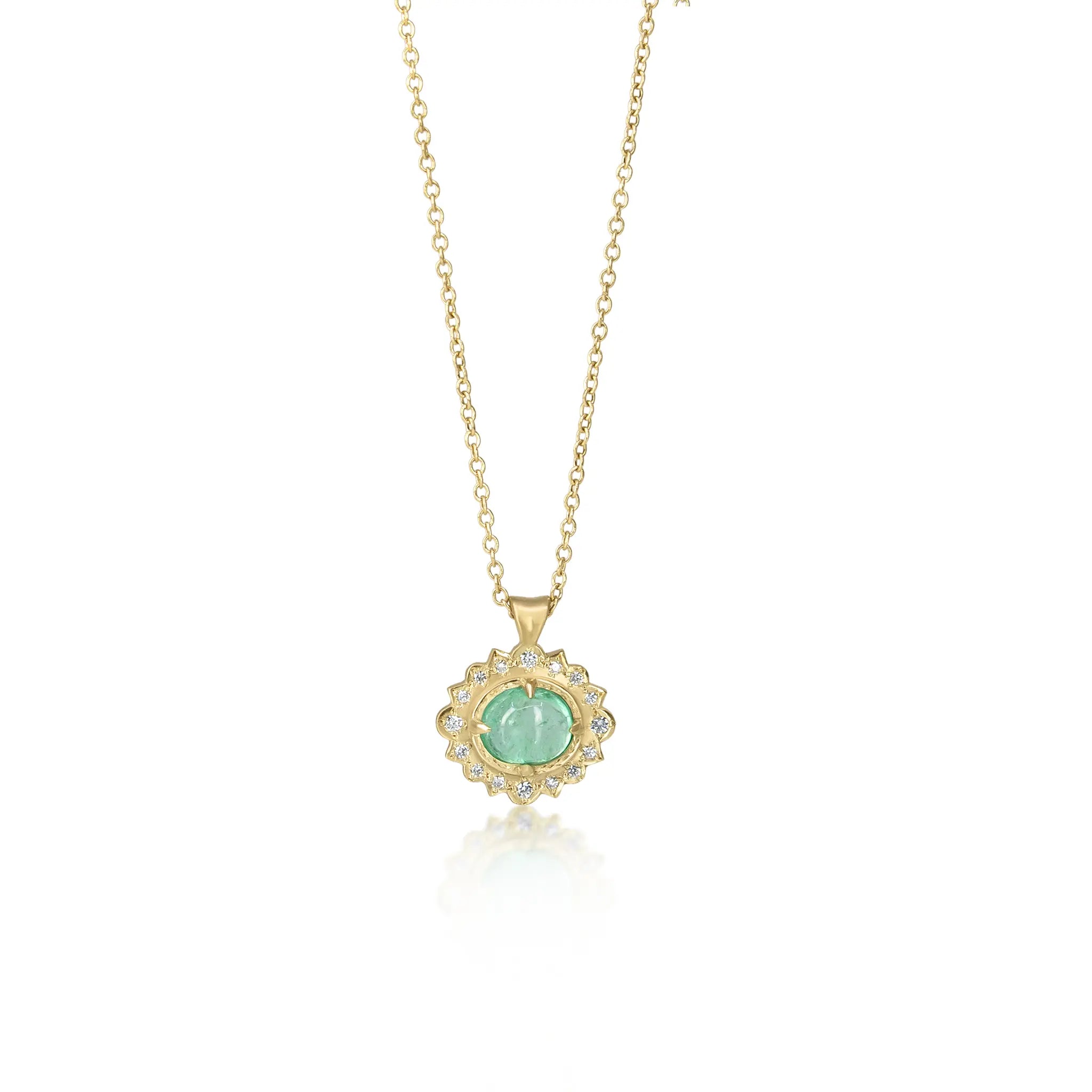 East West Oval Flame Pendant