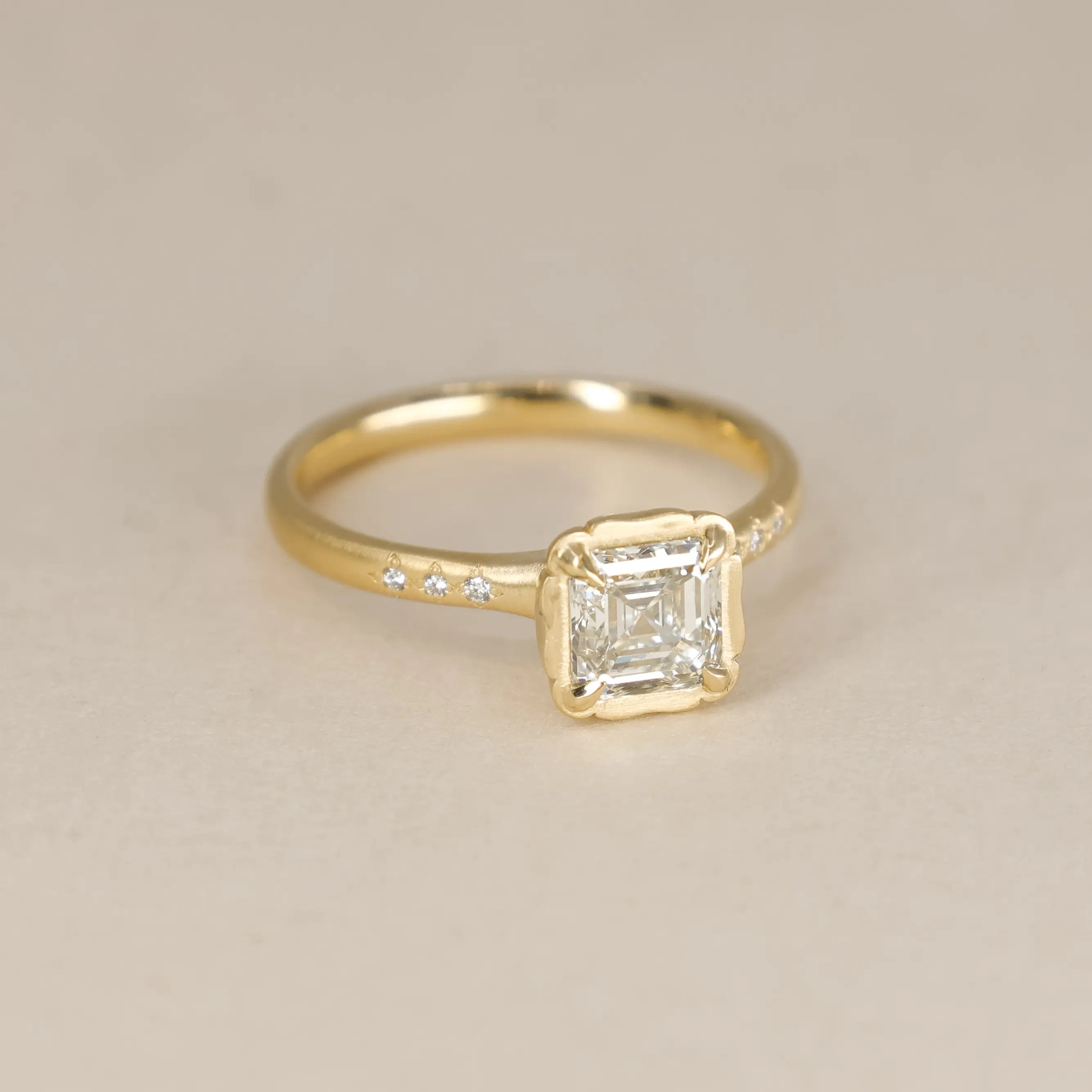 Asscher Cut Stillwater Ring - 1.01ct