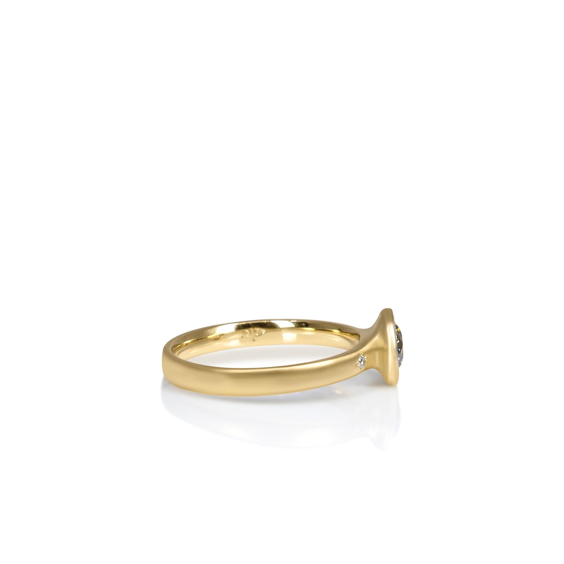 Champagne Etched Bezel Ring - 0.47ct