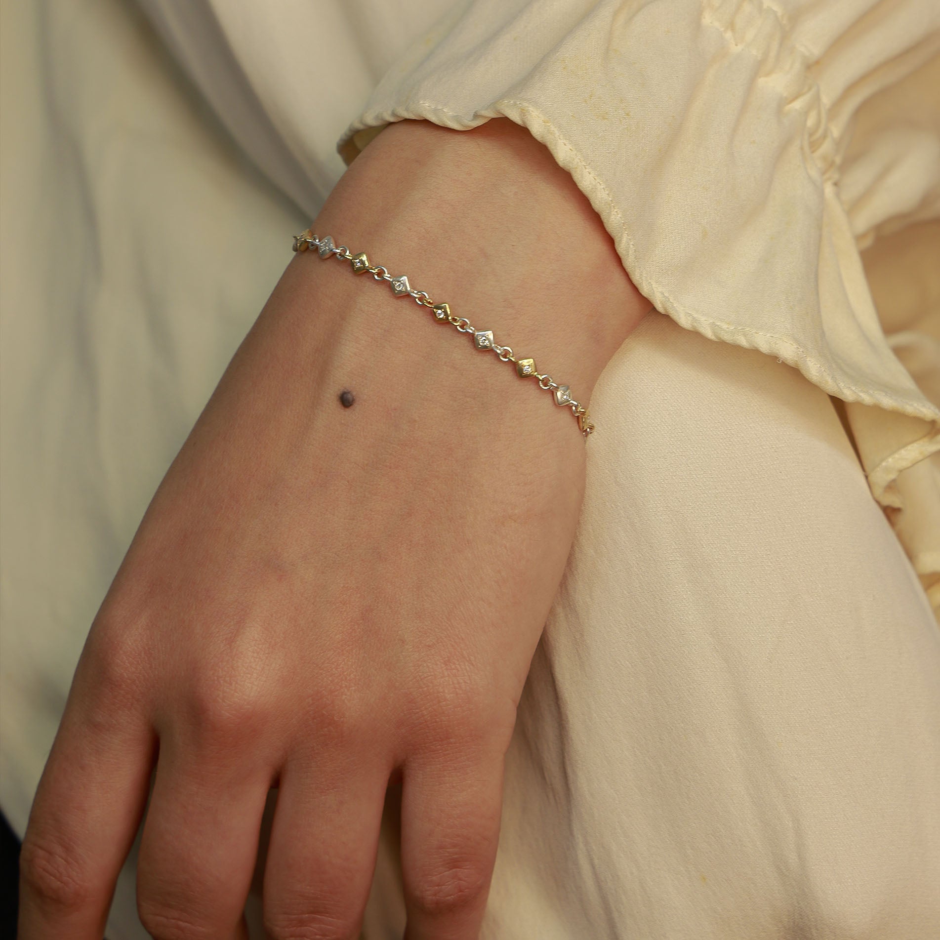 MIxed Metal Charm Bracelet