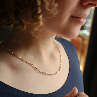 Triple Rose Cut Eternity Necklace