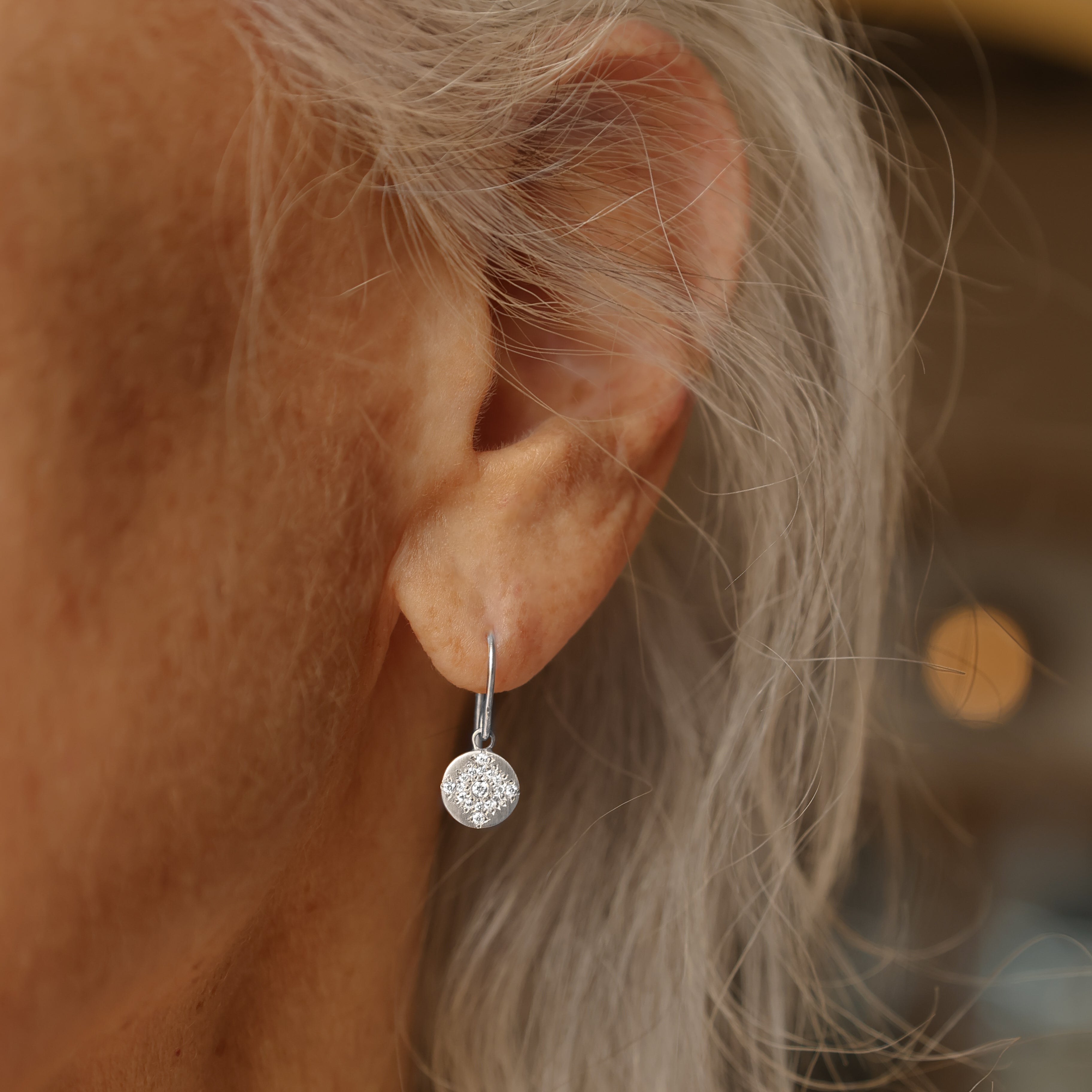 Platinum Shimmer Earrings