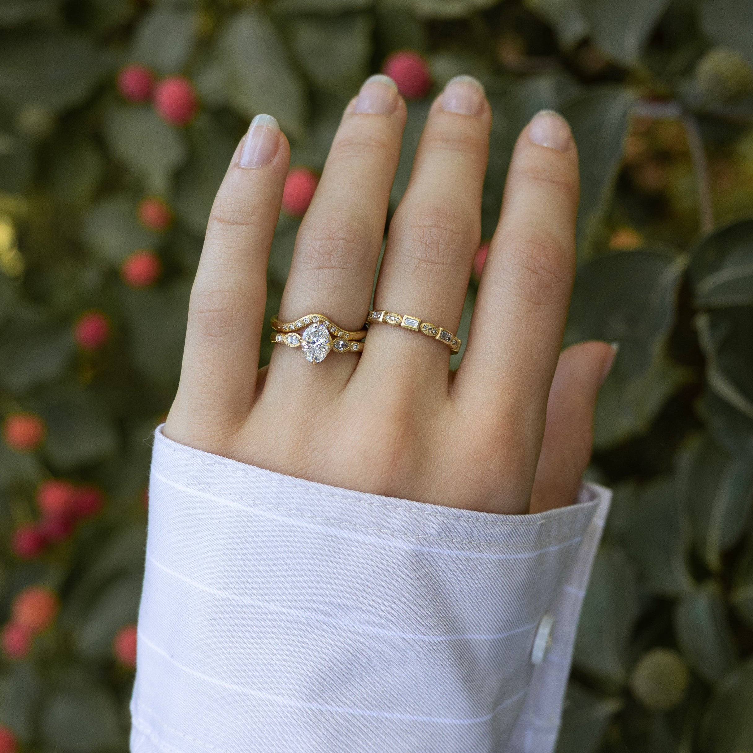 Oval Summer Rose Ring