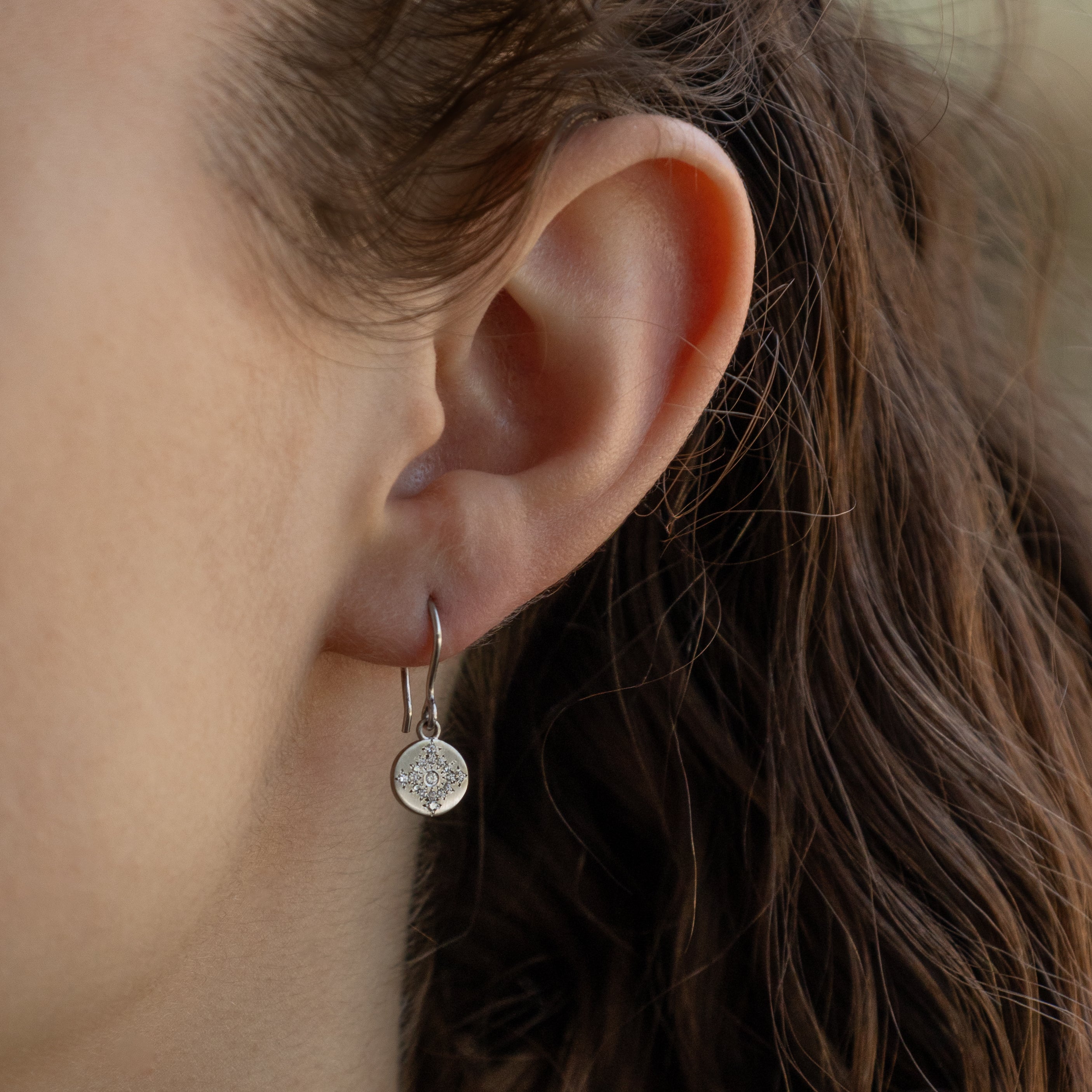 Platinum Shimmer Earrings