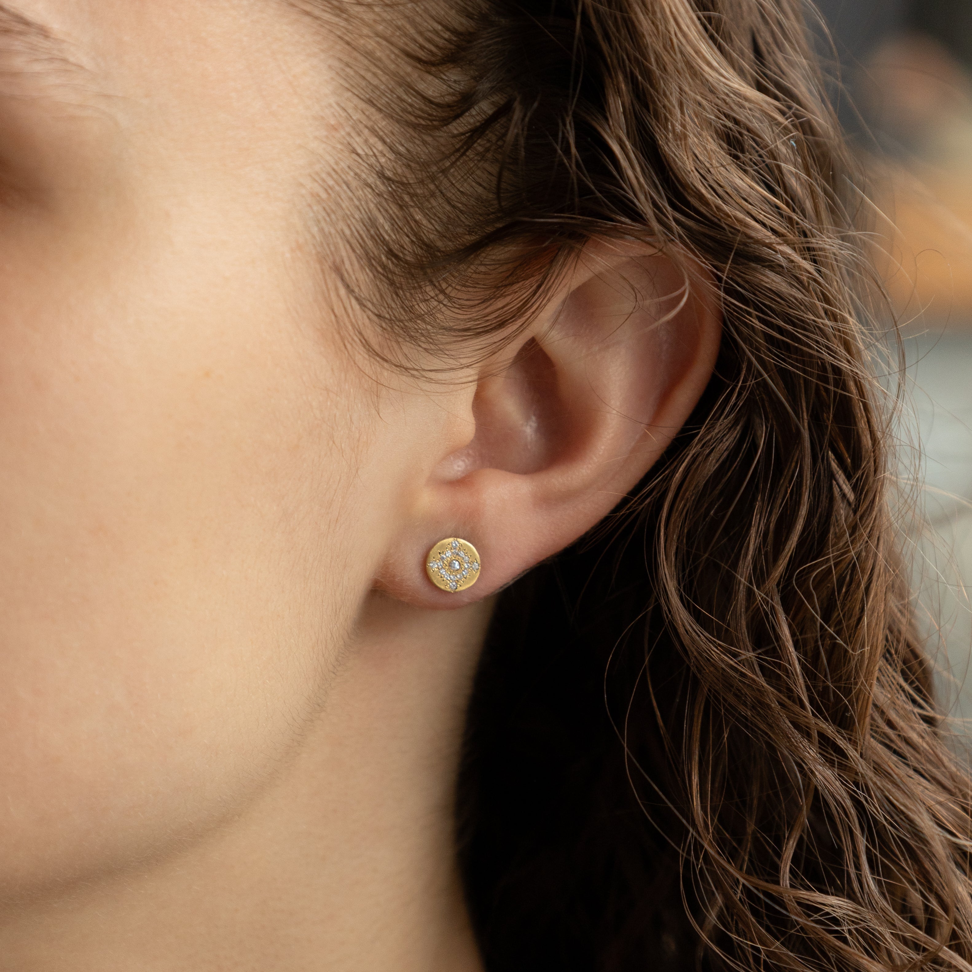 Diamond Shimmer Studs