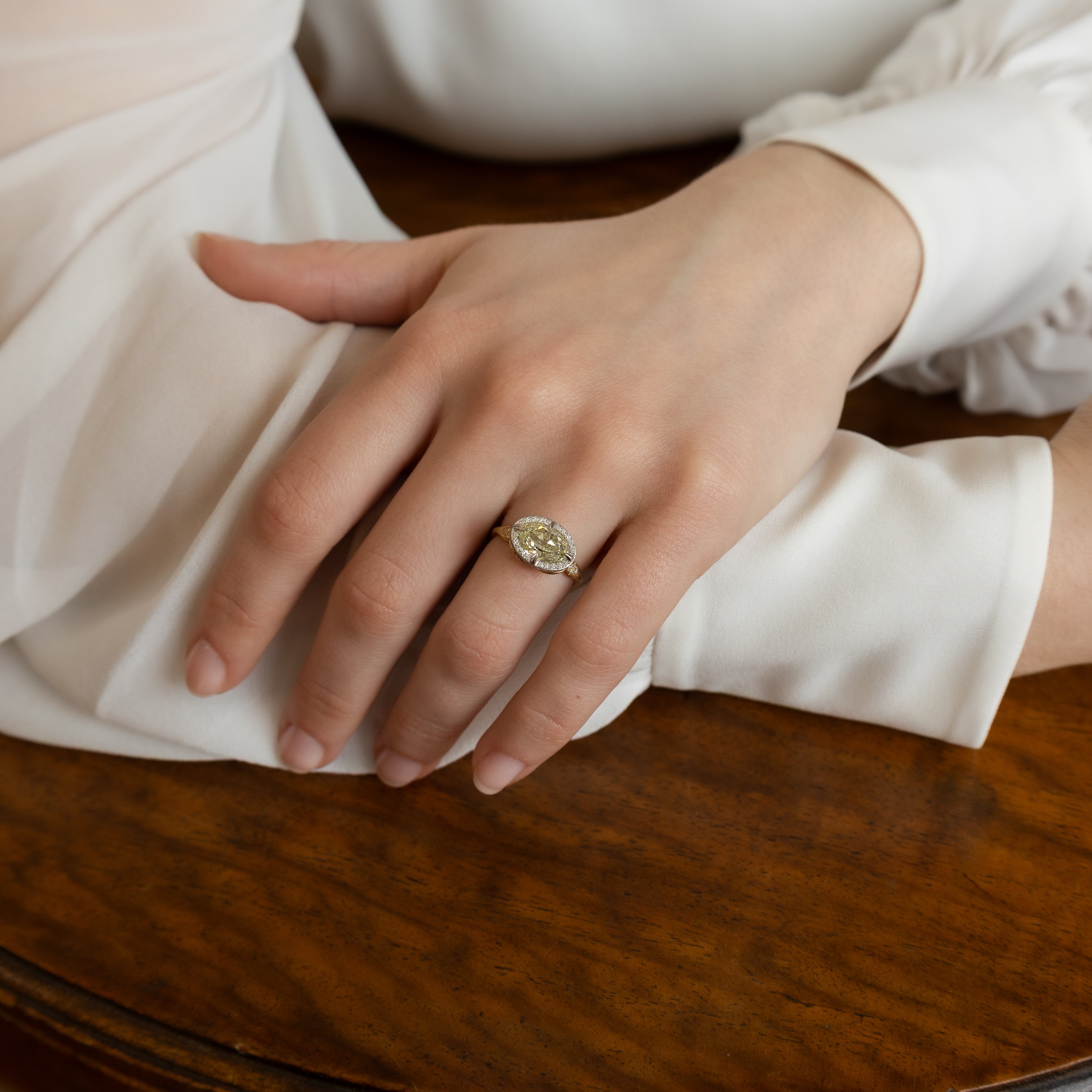 Yellow Diamond Crown Ring - 2.00ct