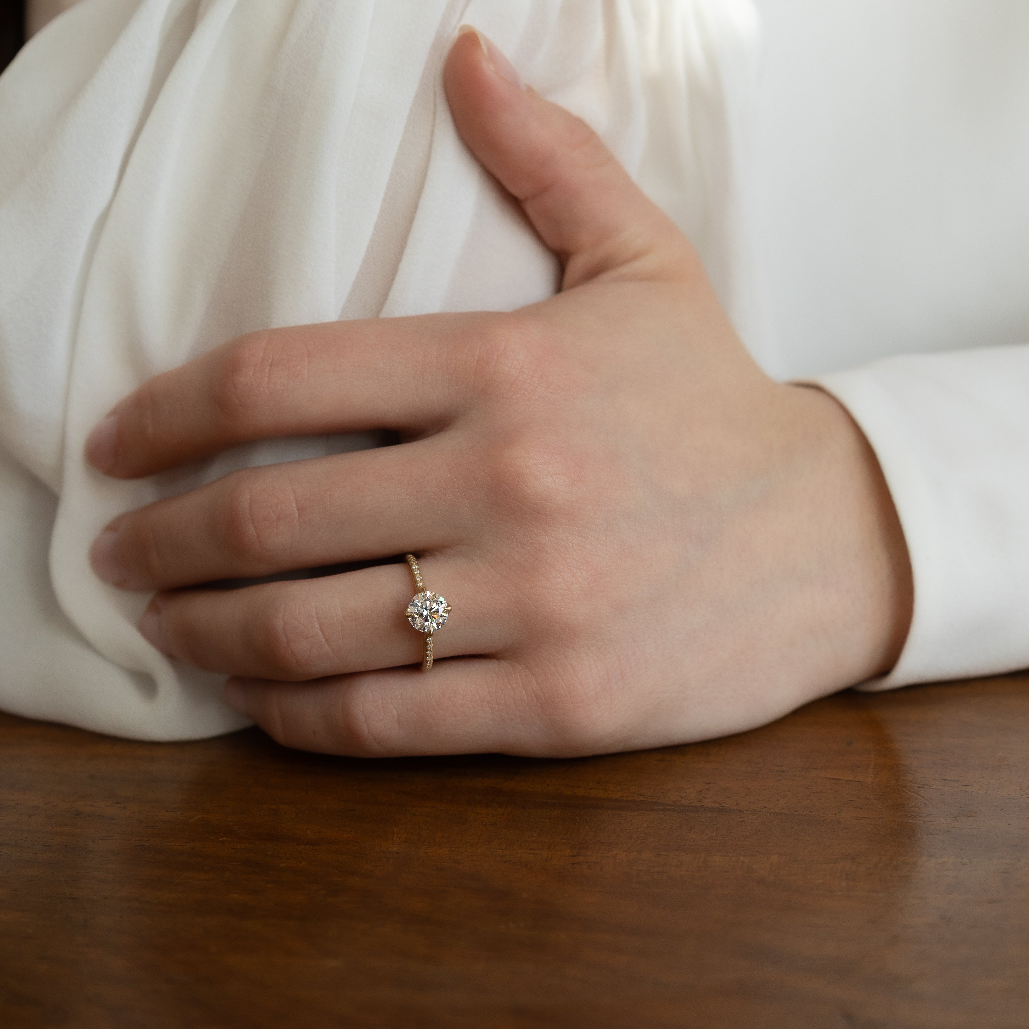 Round Rosehip Ring - 1.20ct