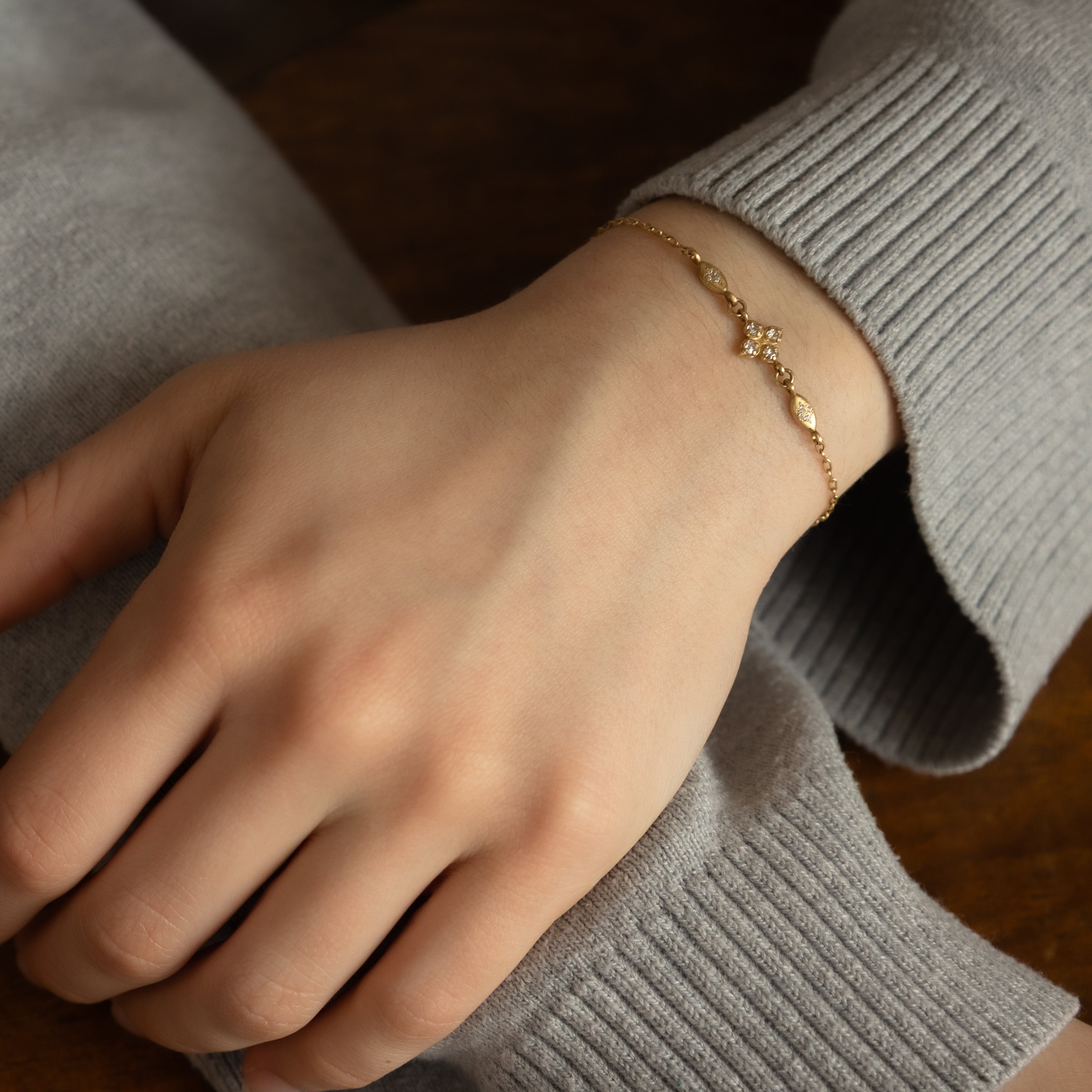 Floral Charm Bracelet