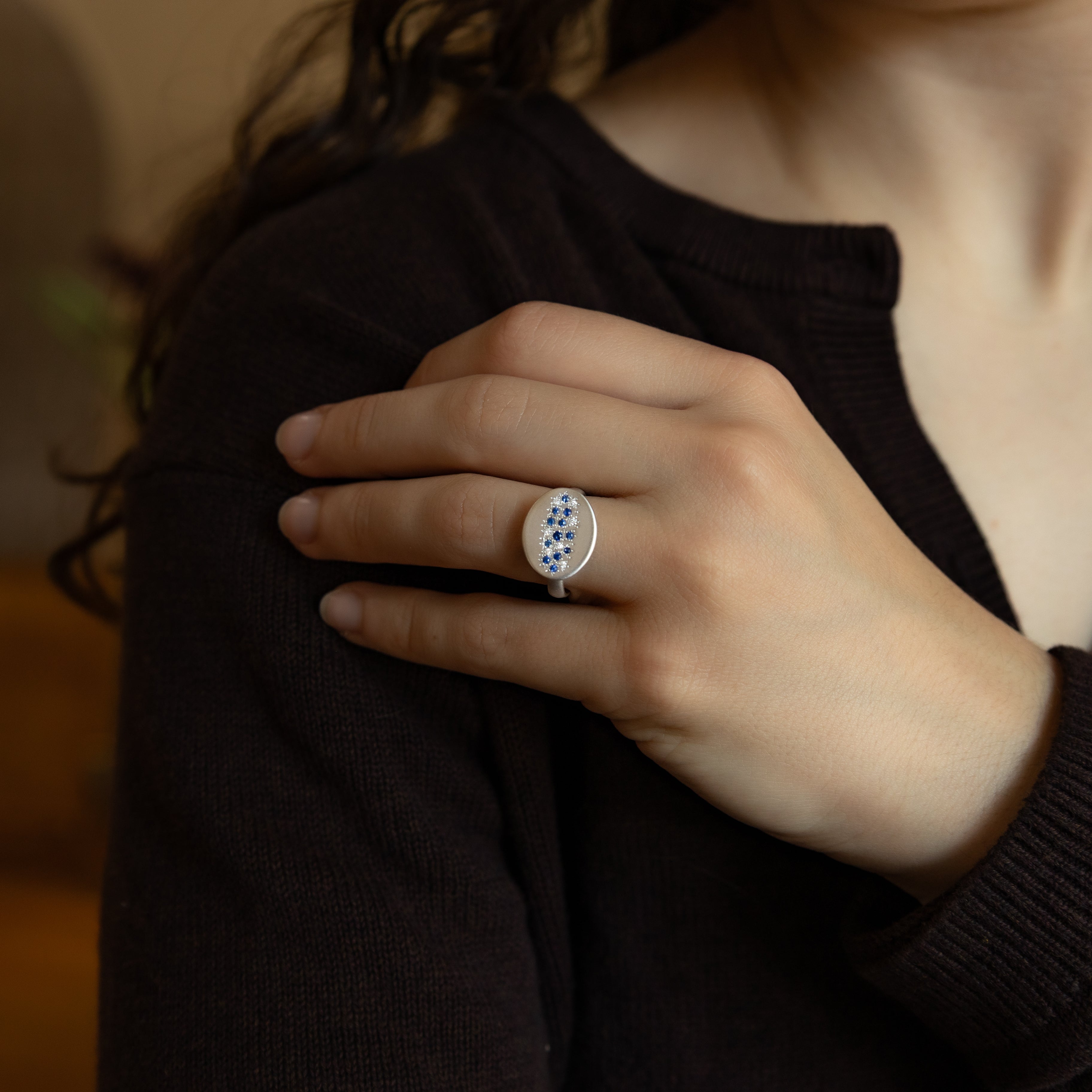 Silver Tidal Pool Ring
