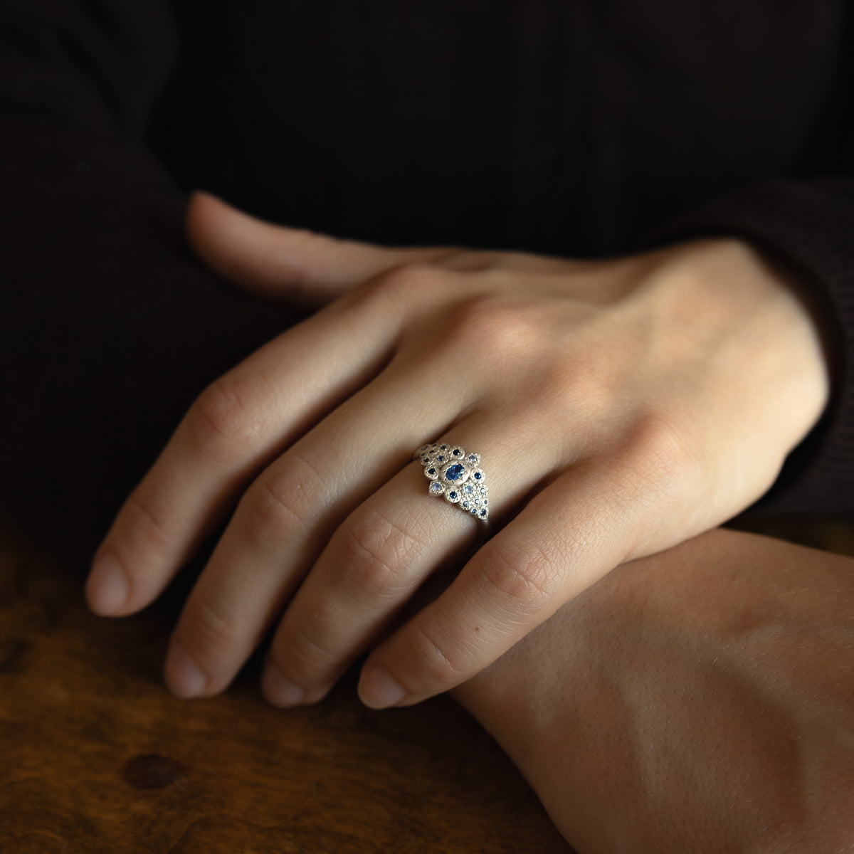 Midnight Flame Ring