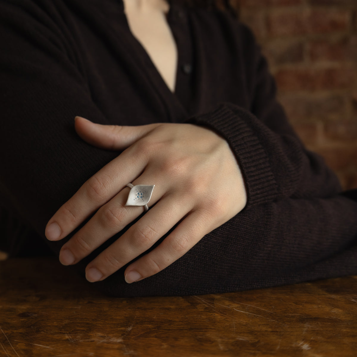 Silver Night Ring
