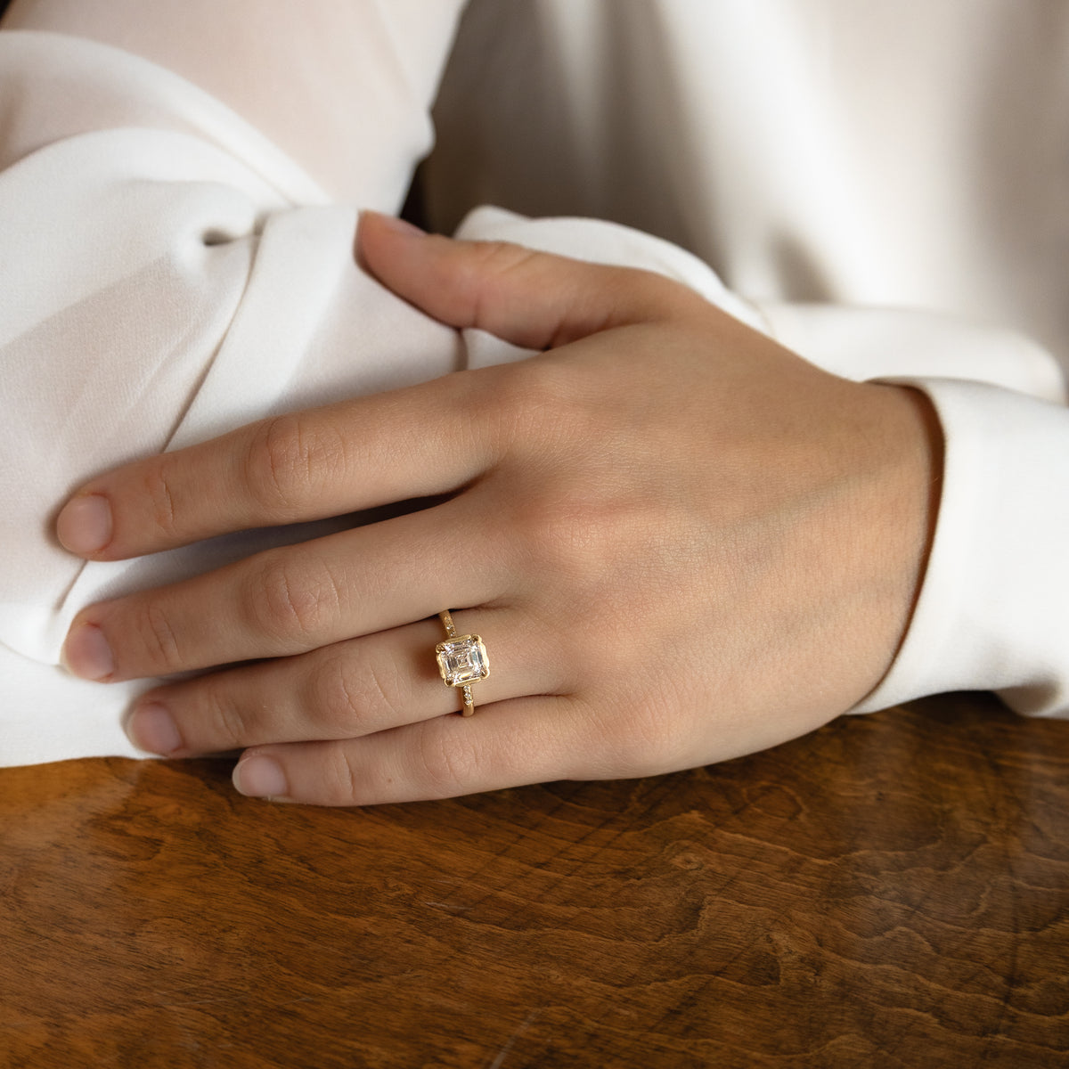 Asscher Cut Stillwater Ring - 1.01ct