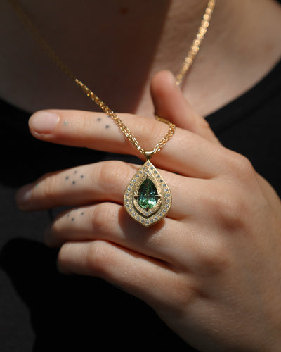 Mint Green Tourmaline Pendant