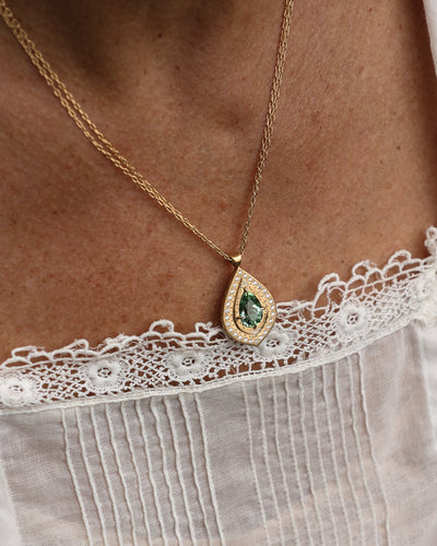 Mint Green Tourmaline Pendant