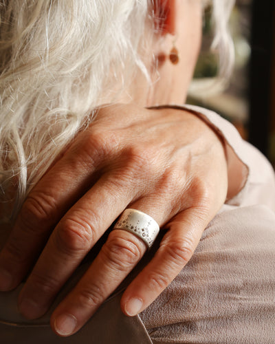 Wide Silver Band