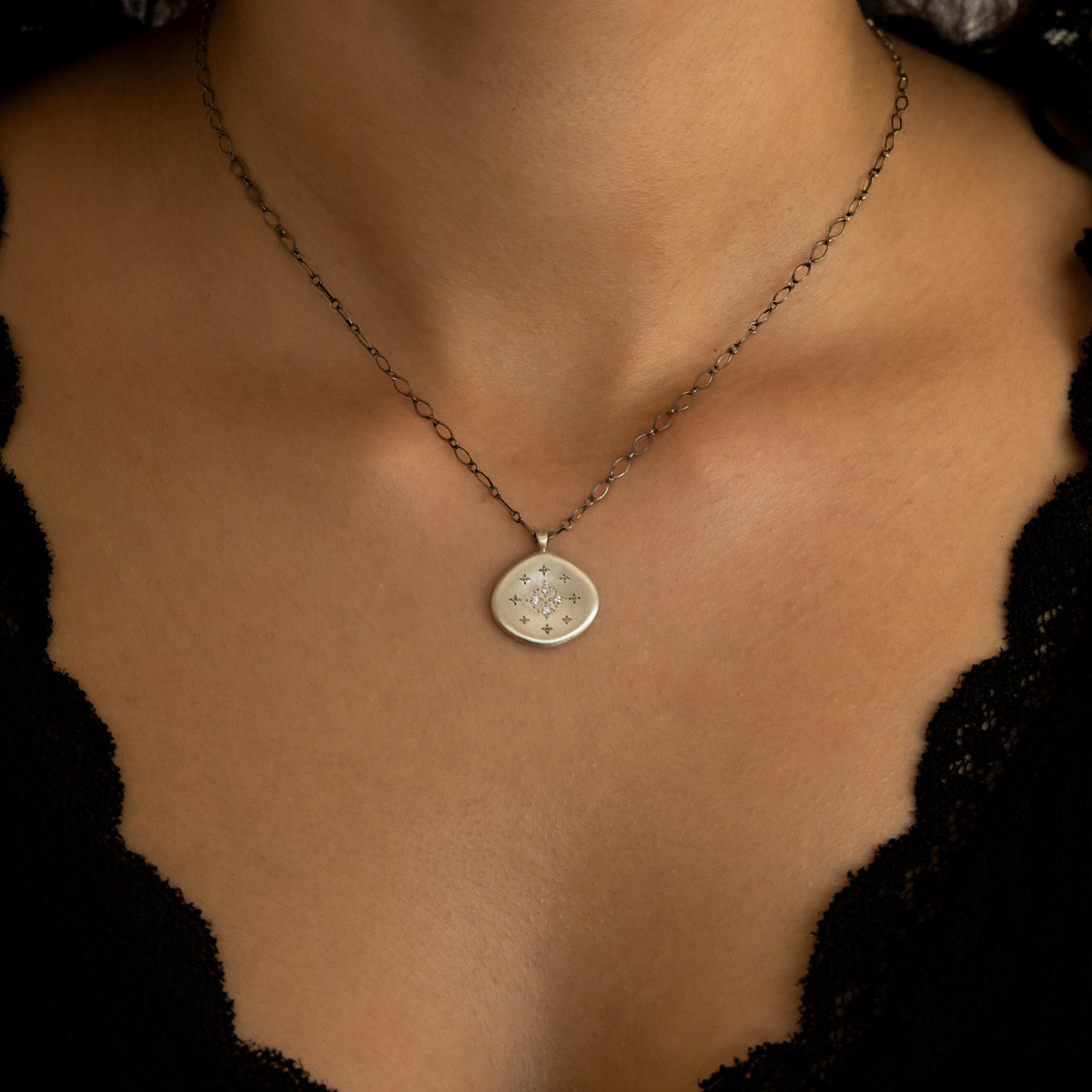 Four Star Silver Lights Pendant