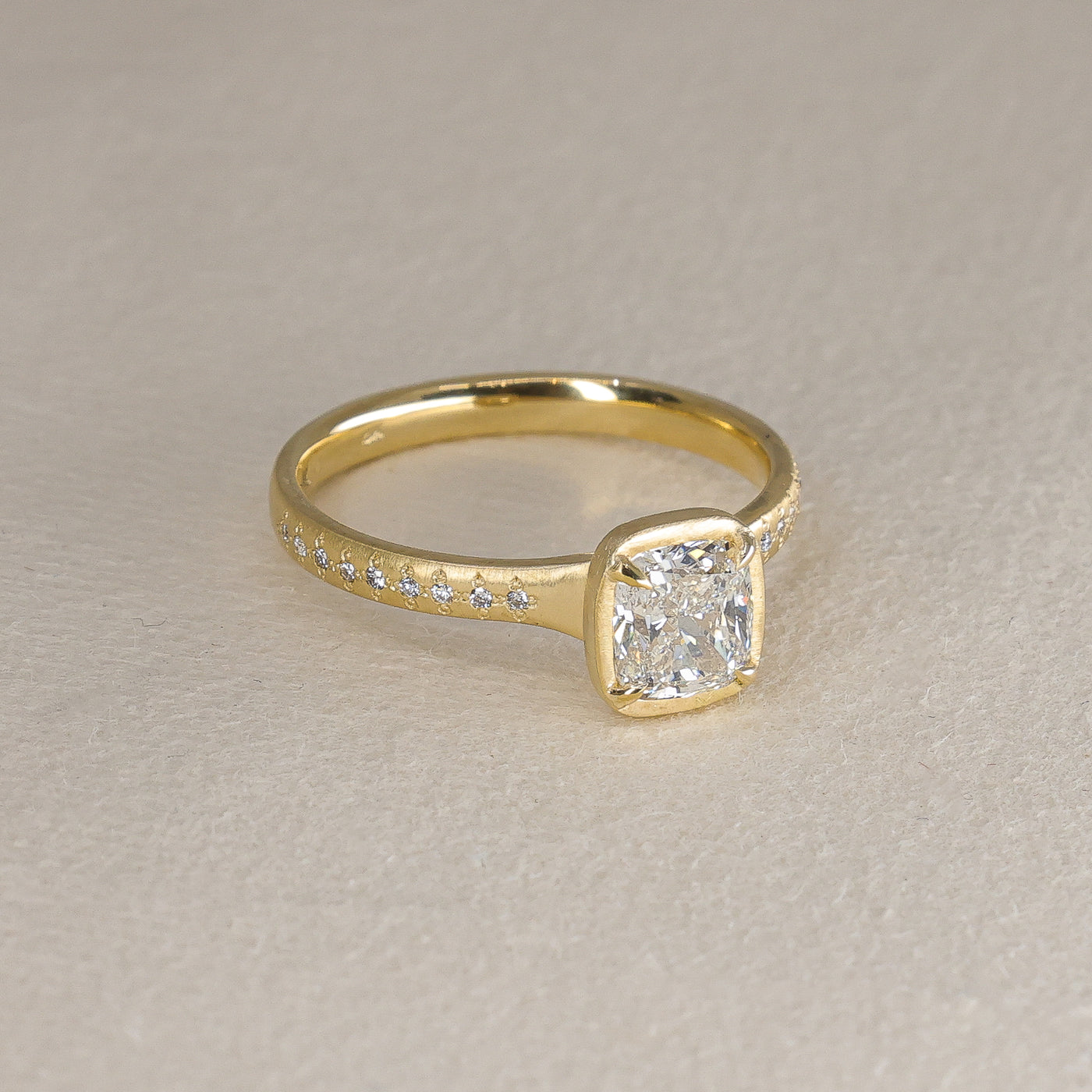 Cushion Prong Succession Ring