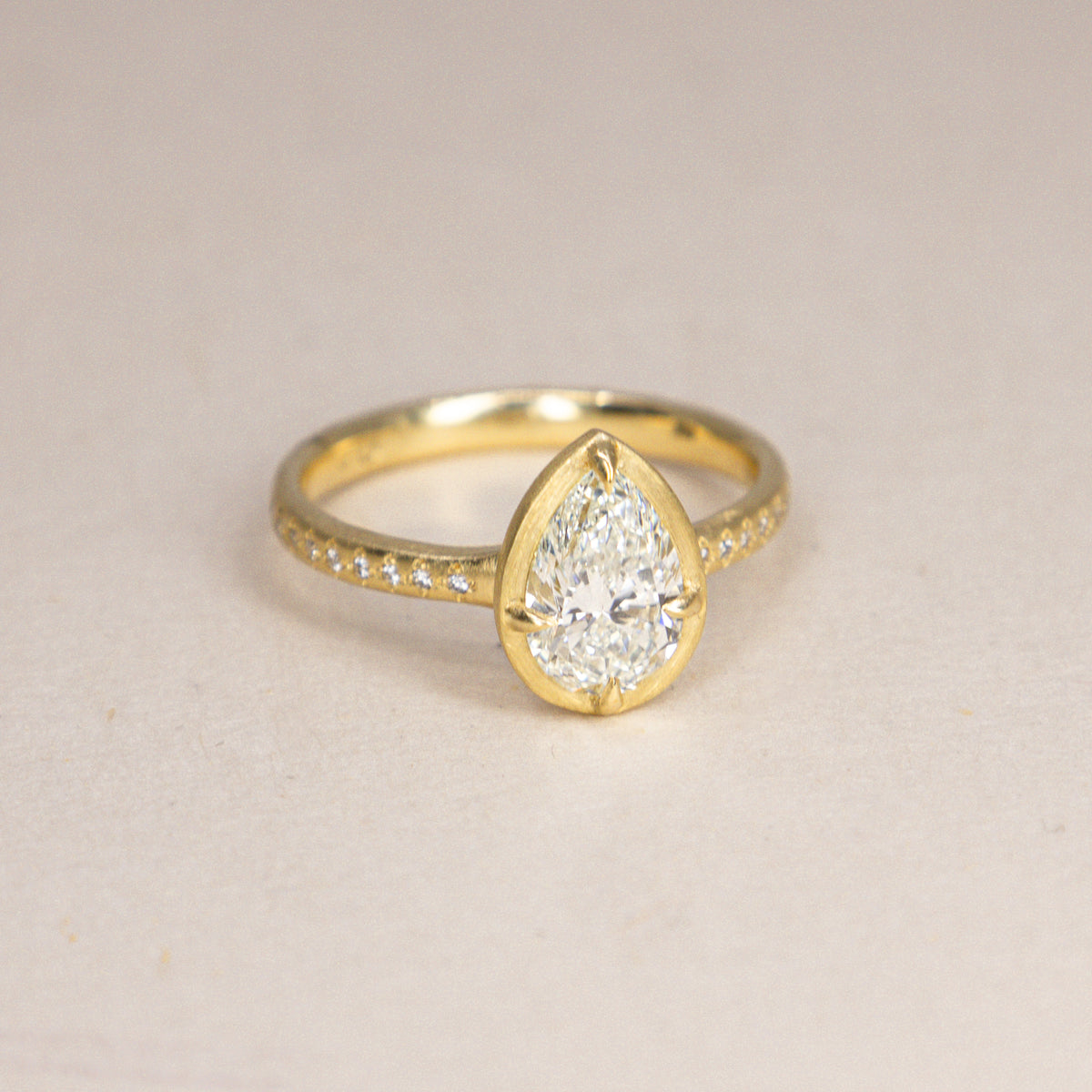 Pear Polaris Ring - 1.20ct