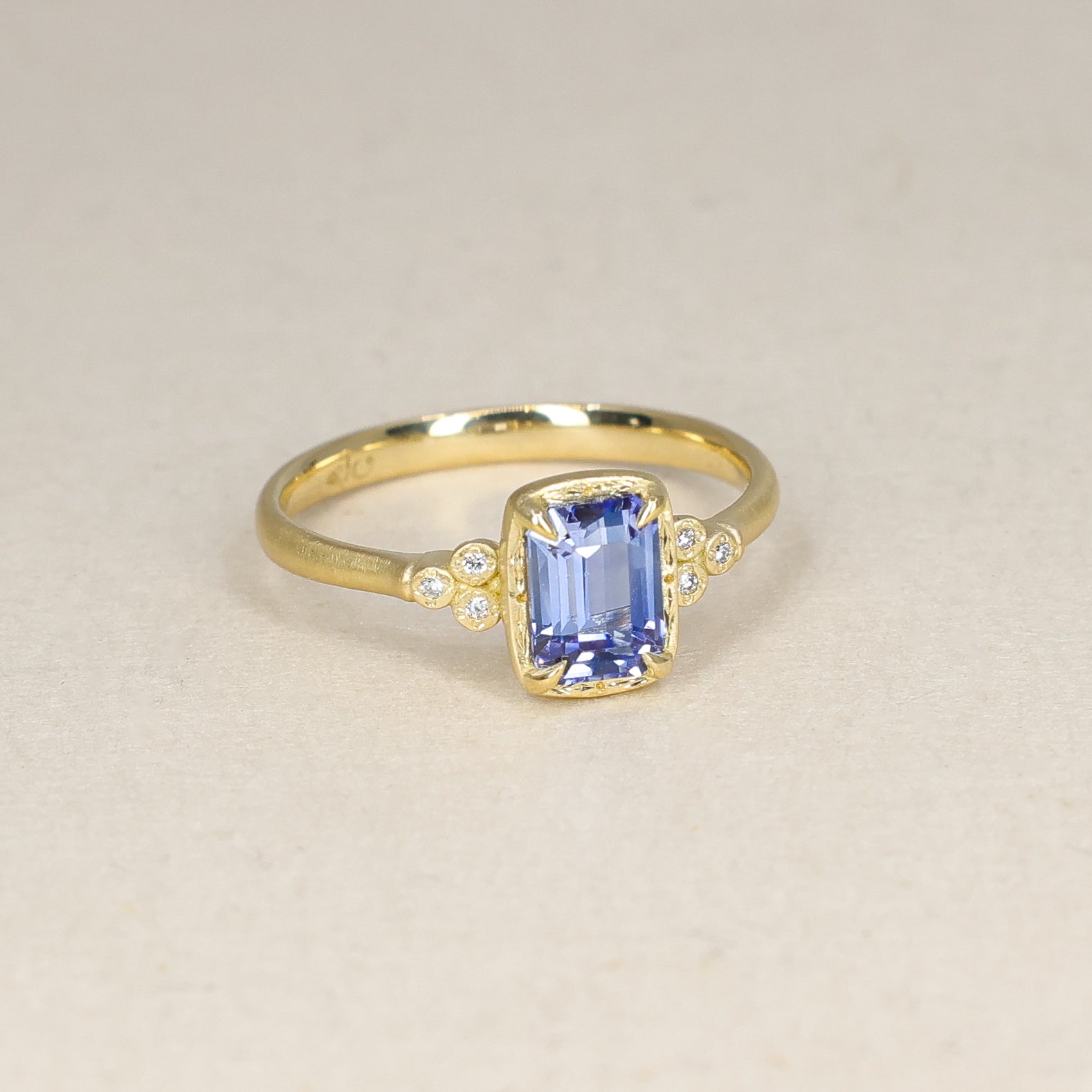 Step Cut Luna Sapphire Ring - 1.20ct