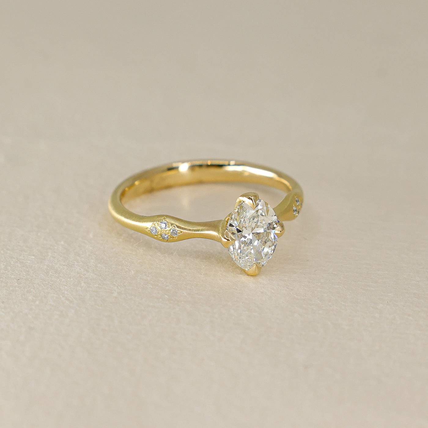 Oval Rosebud Ring