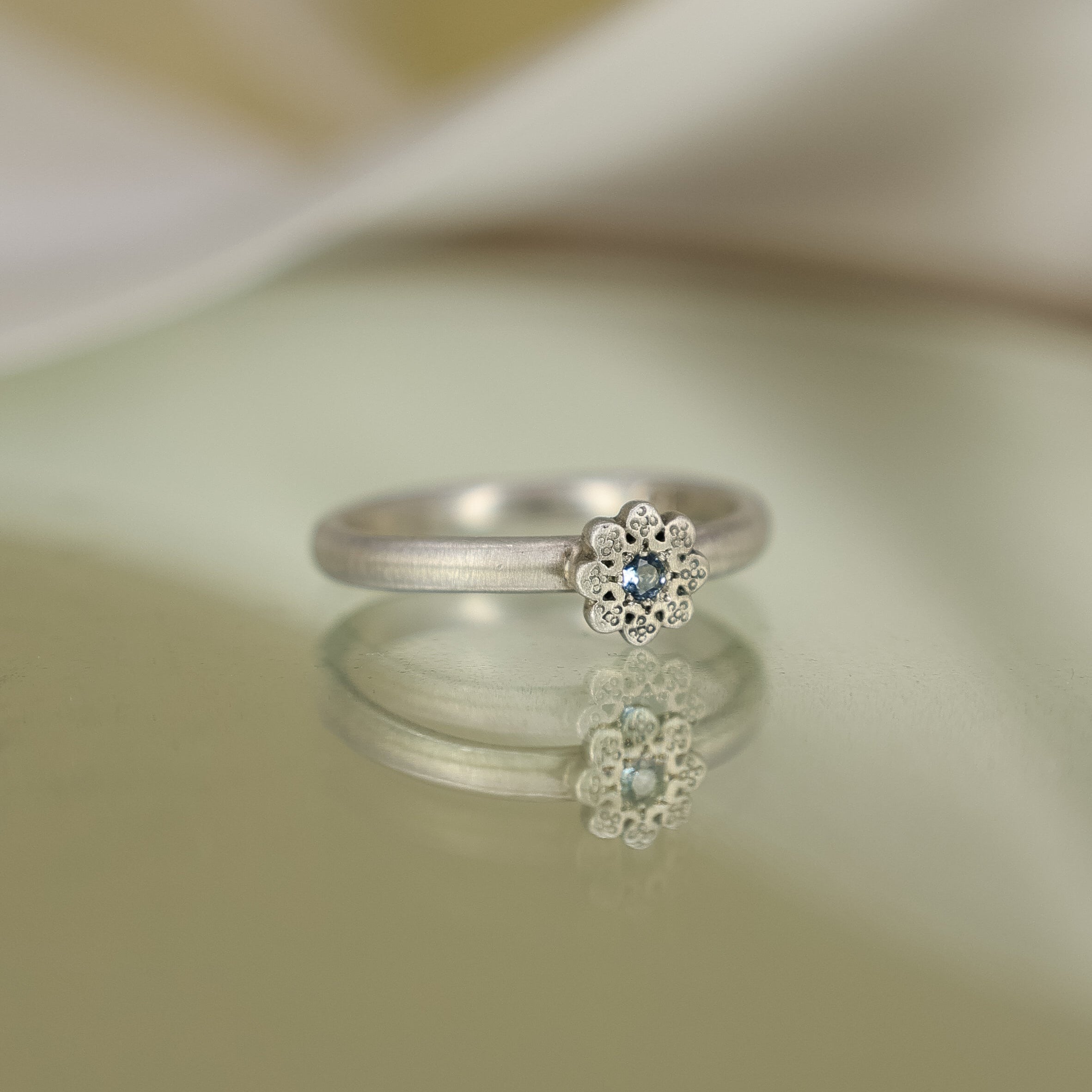 Moonflower Charm Ring