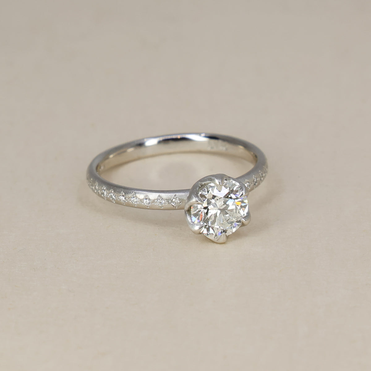 Platinum Honeycomb Ring - 0.90ct