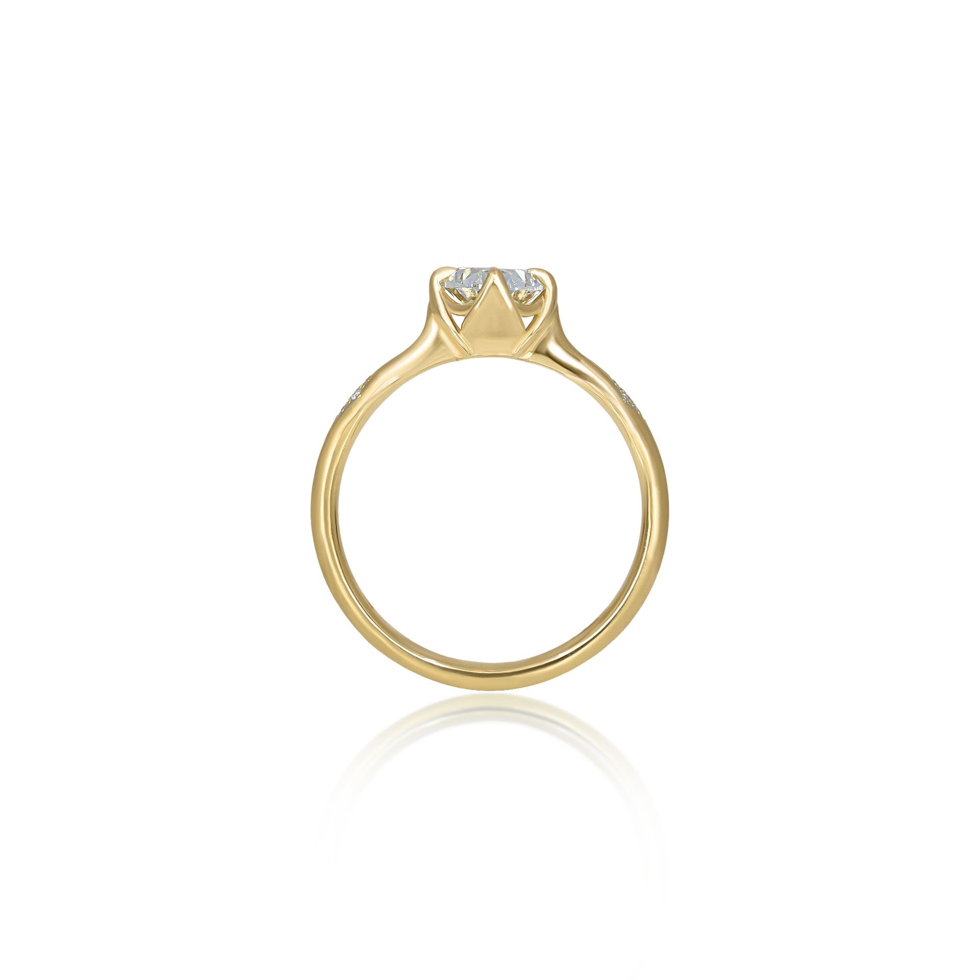 Oval Rosebud Ring - 1.02ct