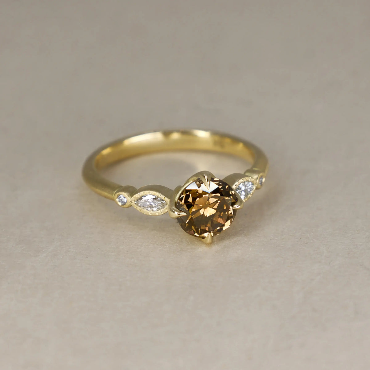 Old European Fancy Summer Rose Ring - 1.18ct