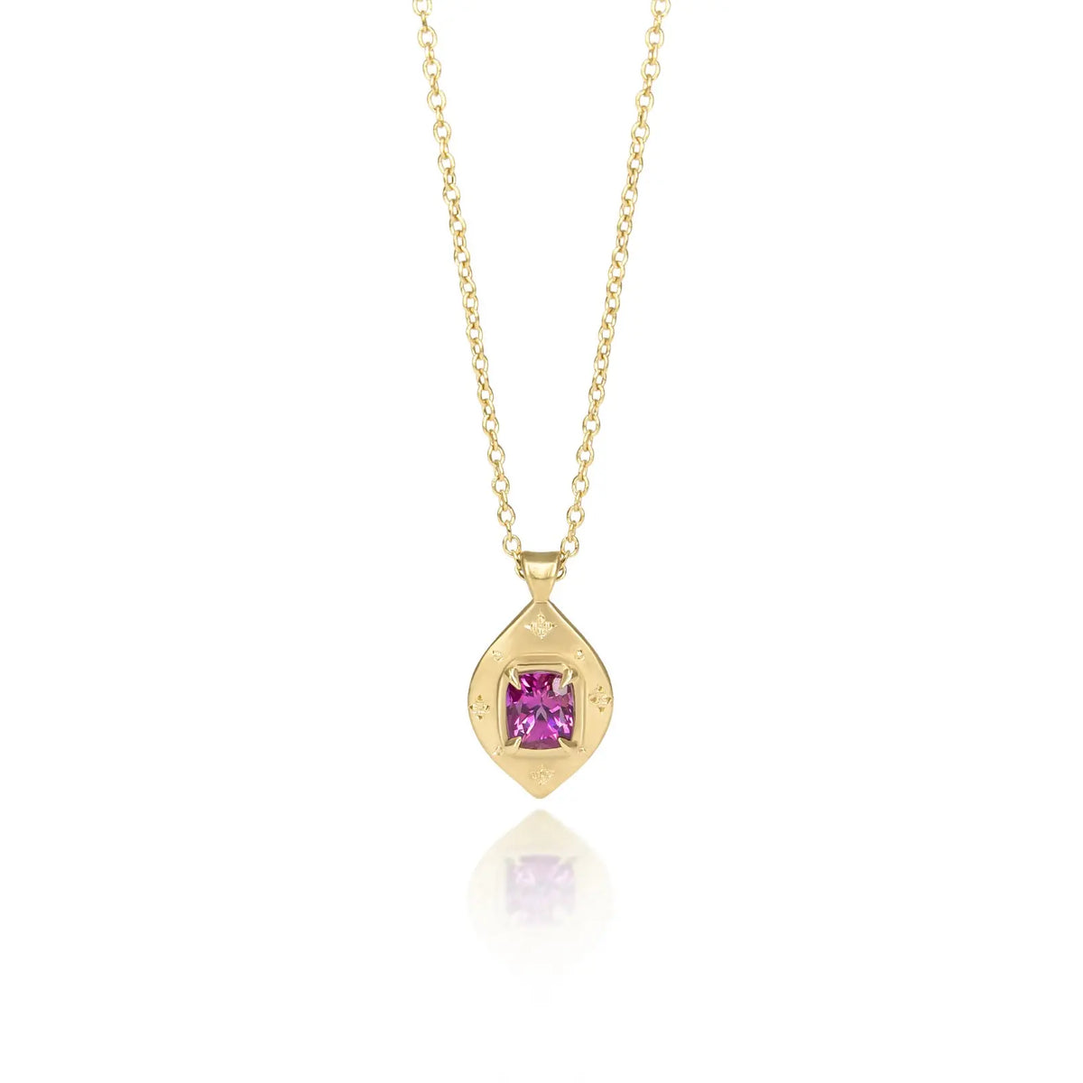 Pink Sapphire Drops of Happiness Pendant