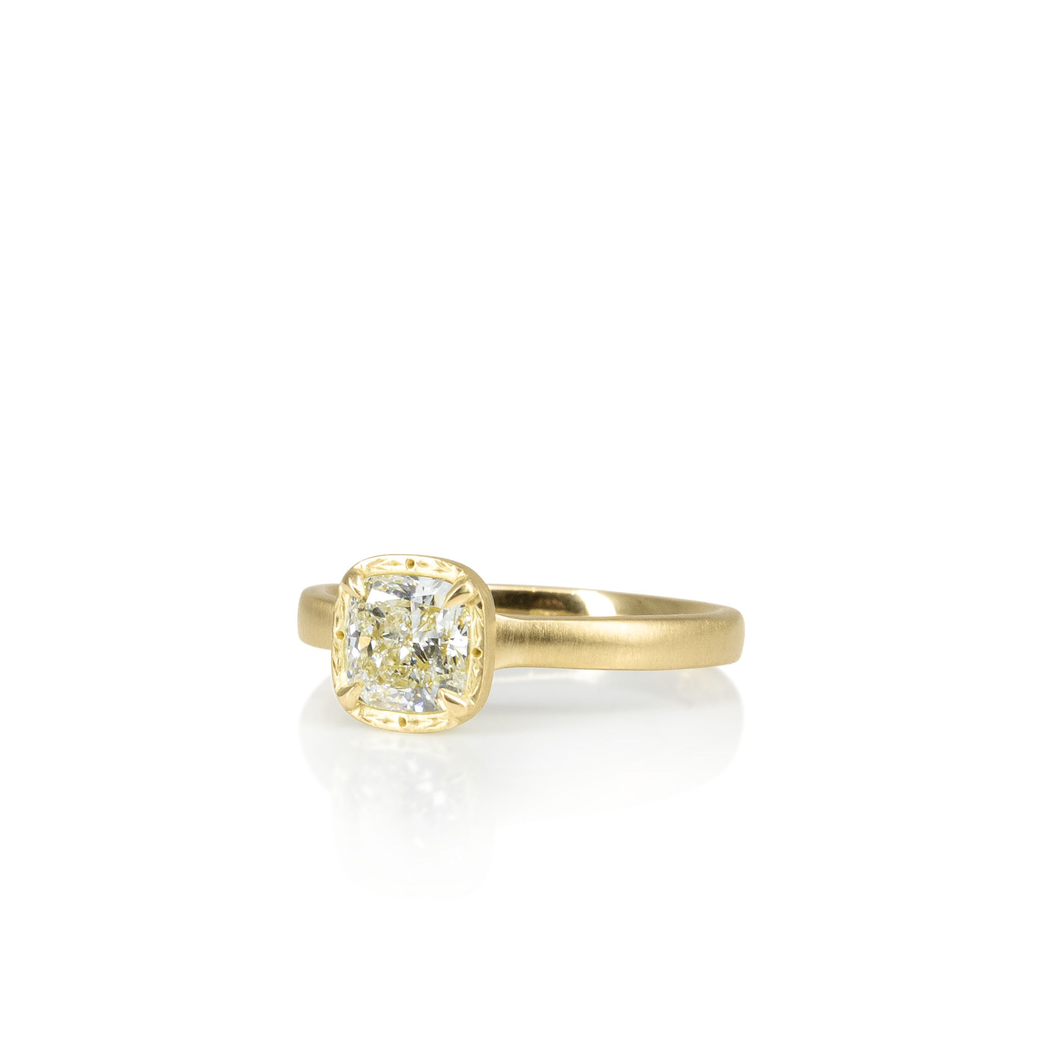 Cushion Diamond Stackable Ring