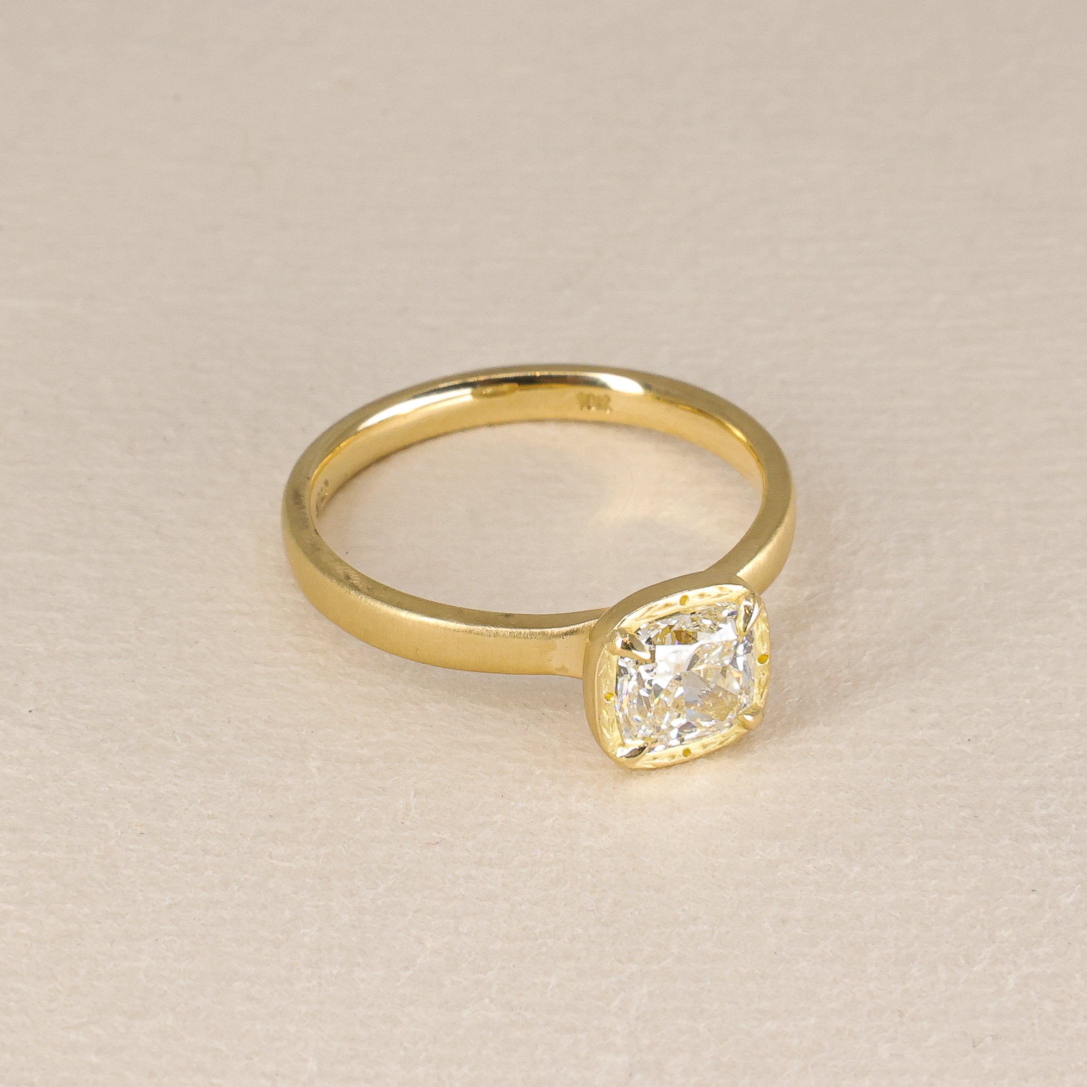 Cushion Diamond Stackable Ring