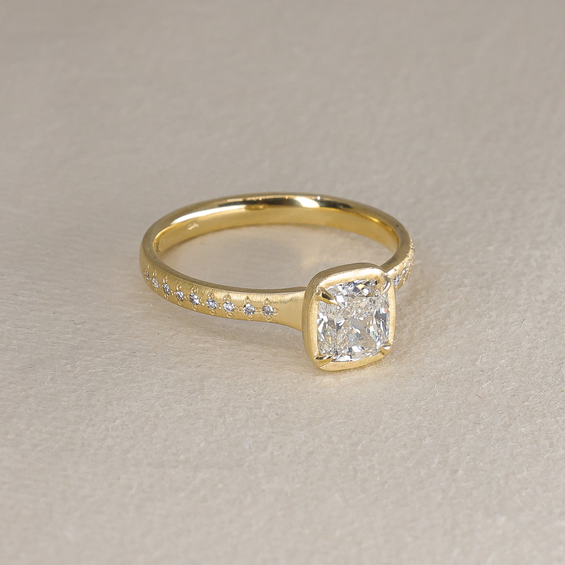 Cushion Prong Succession Ring