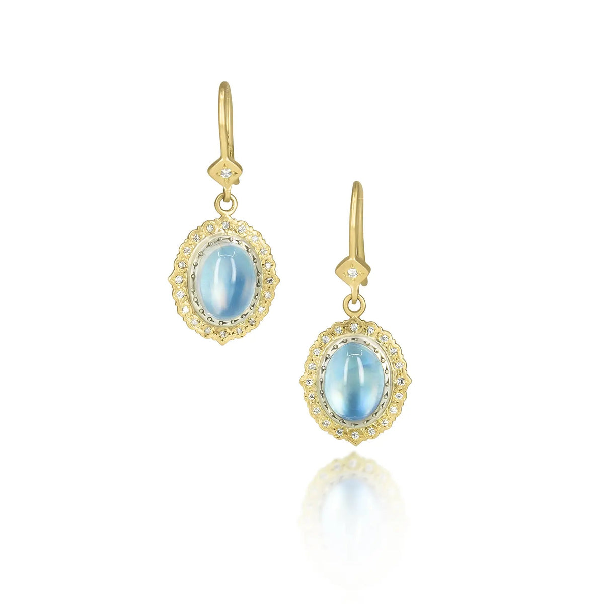Harmony Oval Moonstone Earrings