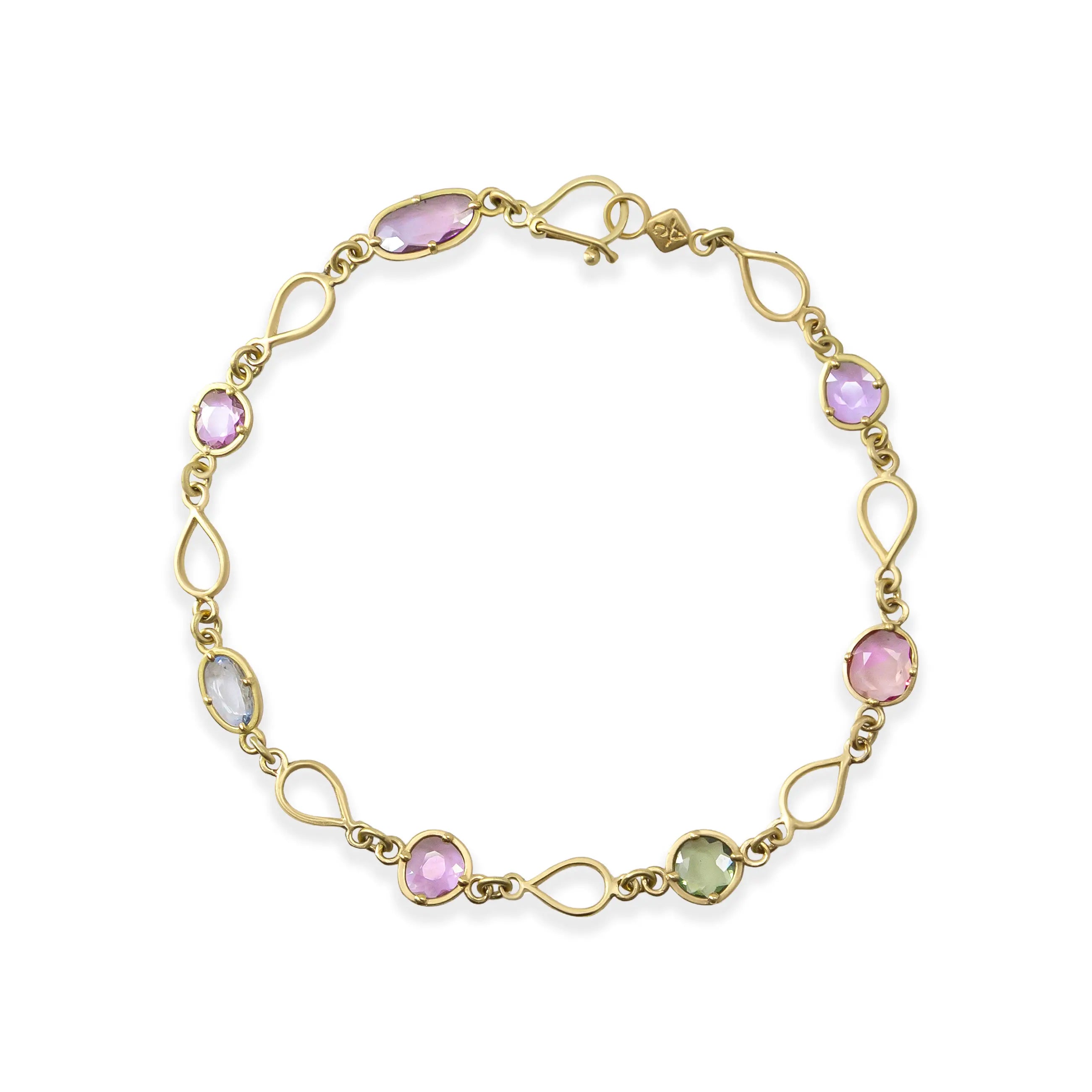 Rose Cut Sapphire Bracelet