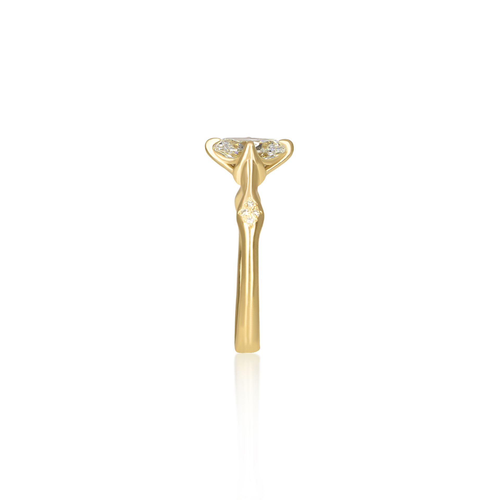 Oval Rosebud Ring - 1.02ct