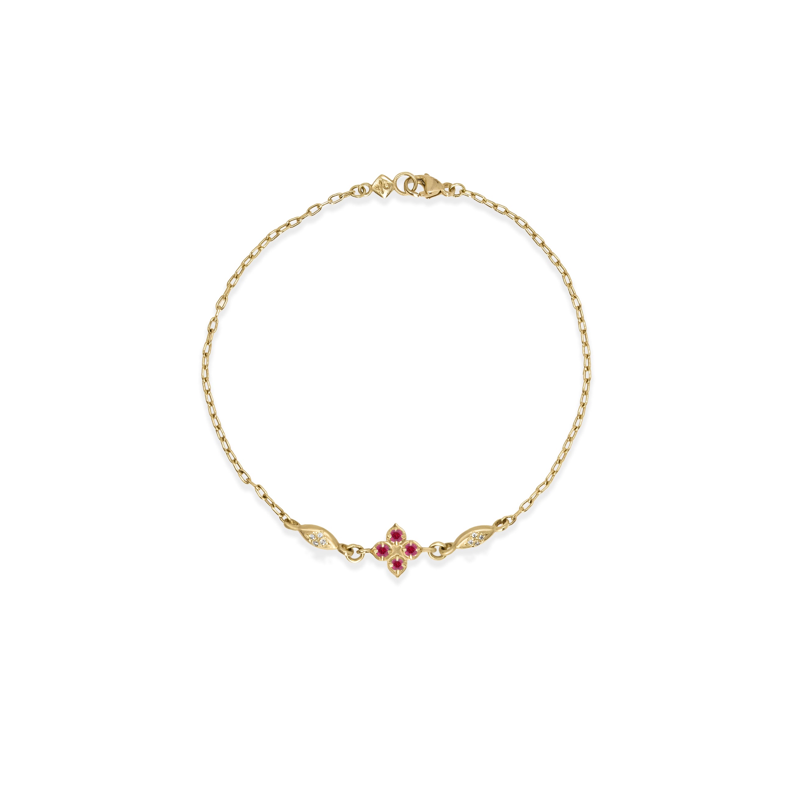 Floral Charm Bracelet