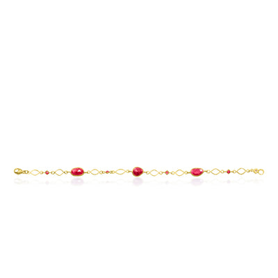 Ruby Lace Bracelet