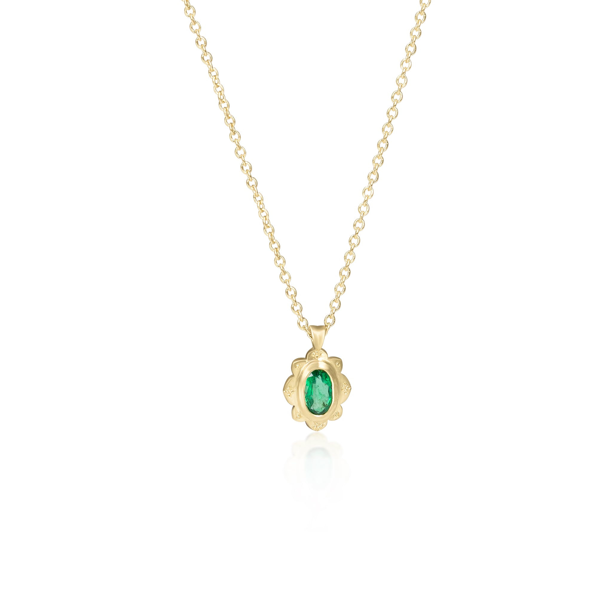 Emerald Drops of Happiness Pendant