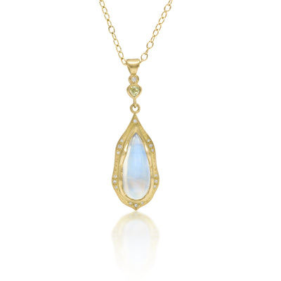 Blue Cloud Moonstone Pendant