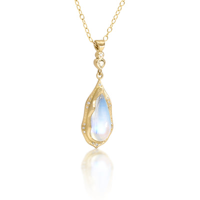 Blue Cloud Moonstone Pendant