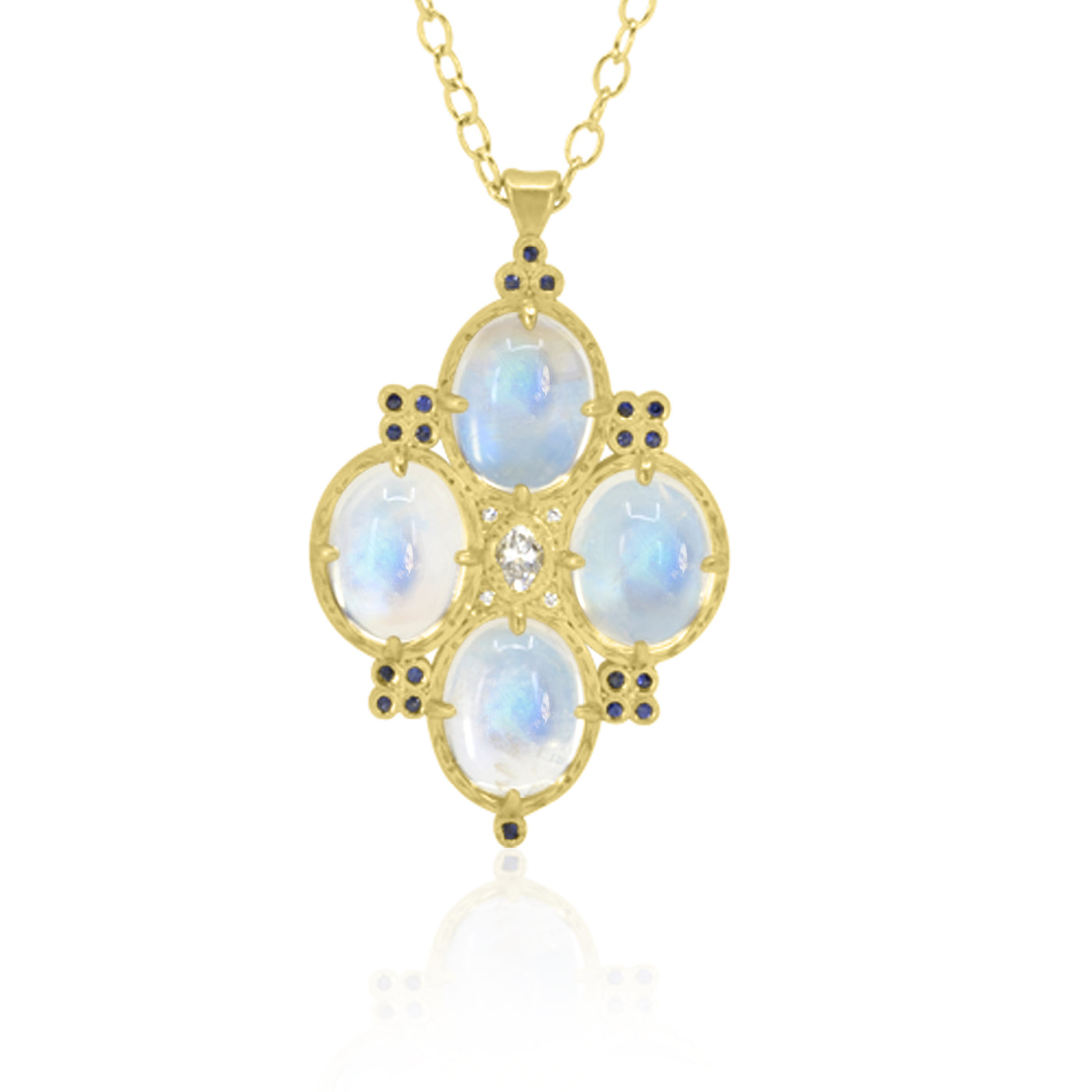 Four Cab Moonstone Pendant