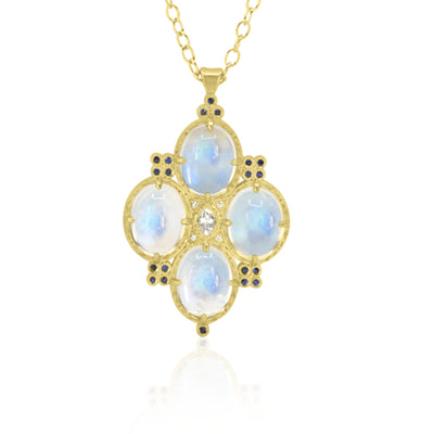 Four Cab Moonstone Pendant