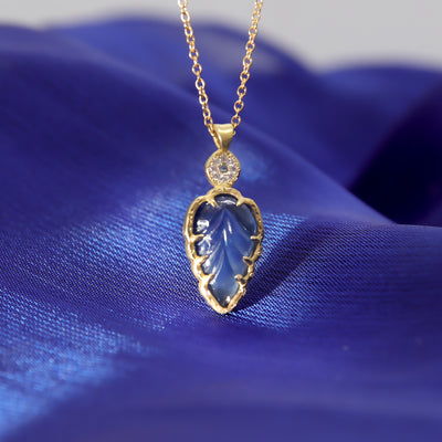 Carved Tanzanite with Floret
